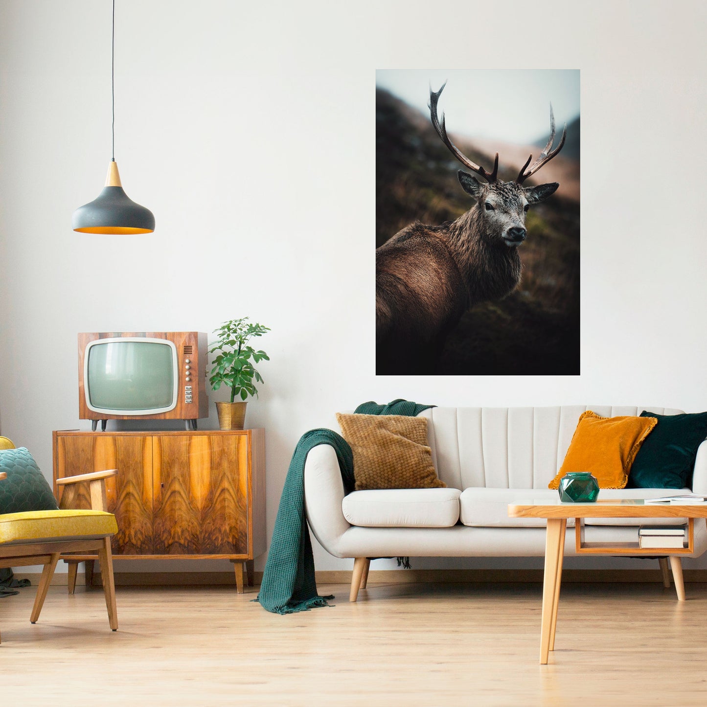 ELEGANTE GUARDIANO DELLA NATURA SELVAGGIA Poster verticale staccabile e attaccabile