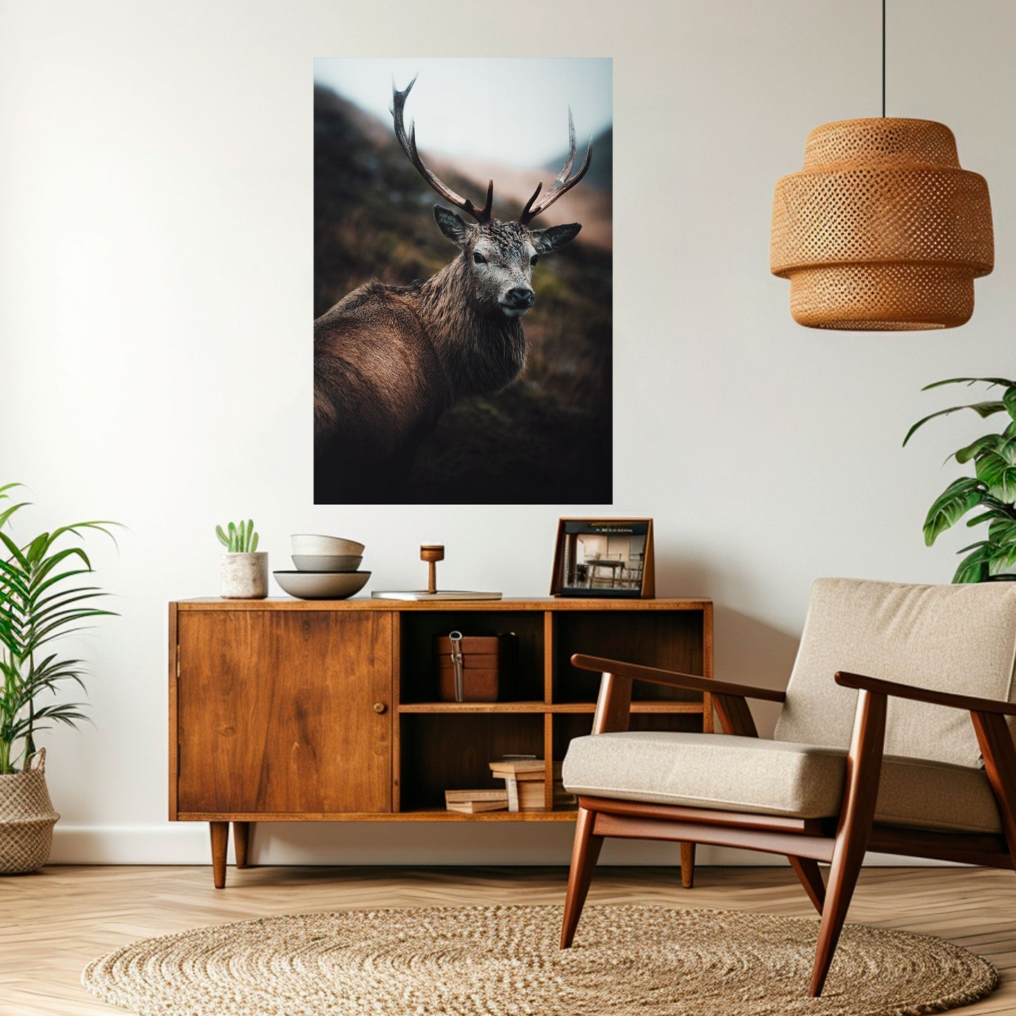 ELEGANTE GUARDIANO DELLA NATURA SELVAGGIA Poster verticale staccabile e attaccabile
