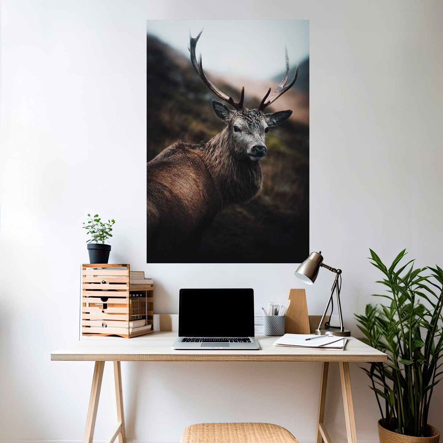 ELEGANTE GUARDIANO DELLA NATURA SELVAGGIA Poster verticale staccabile e attaccabile