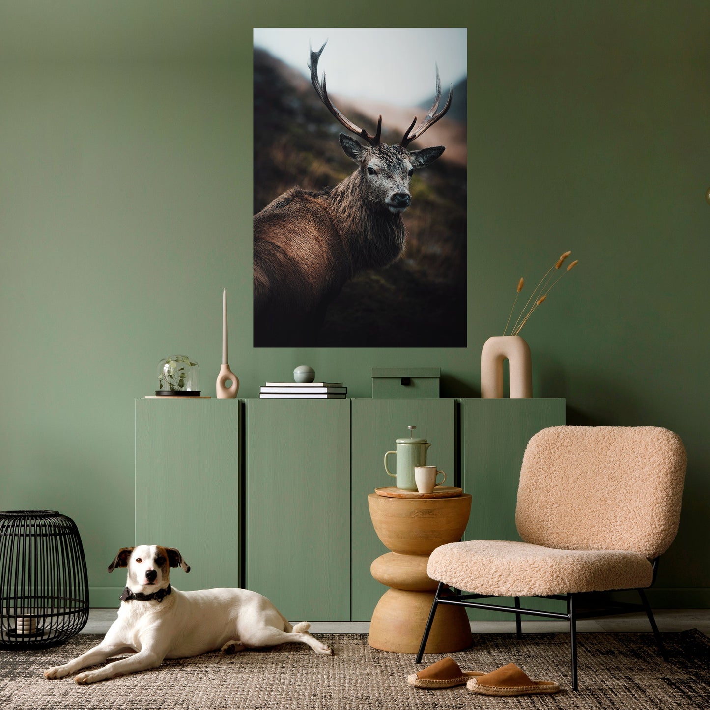 ELEGANTE GUARDIANO DELLA NATURA SELVAGGIA Poster verticale staccabile e attaccabile