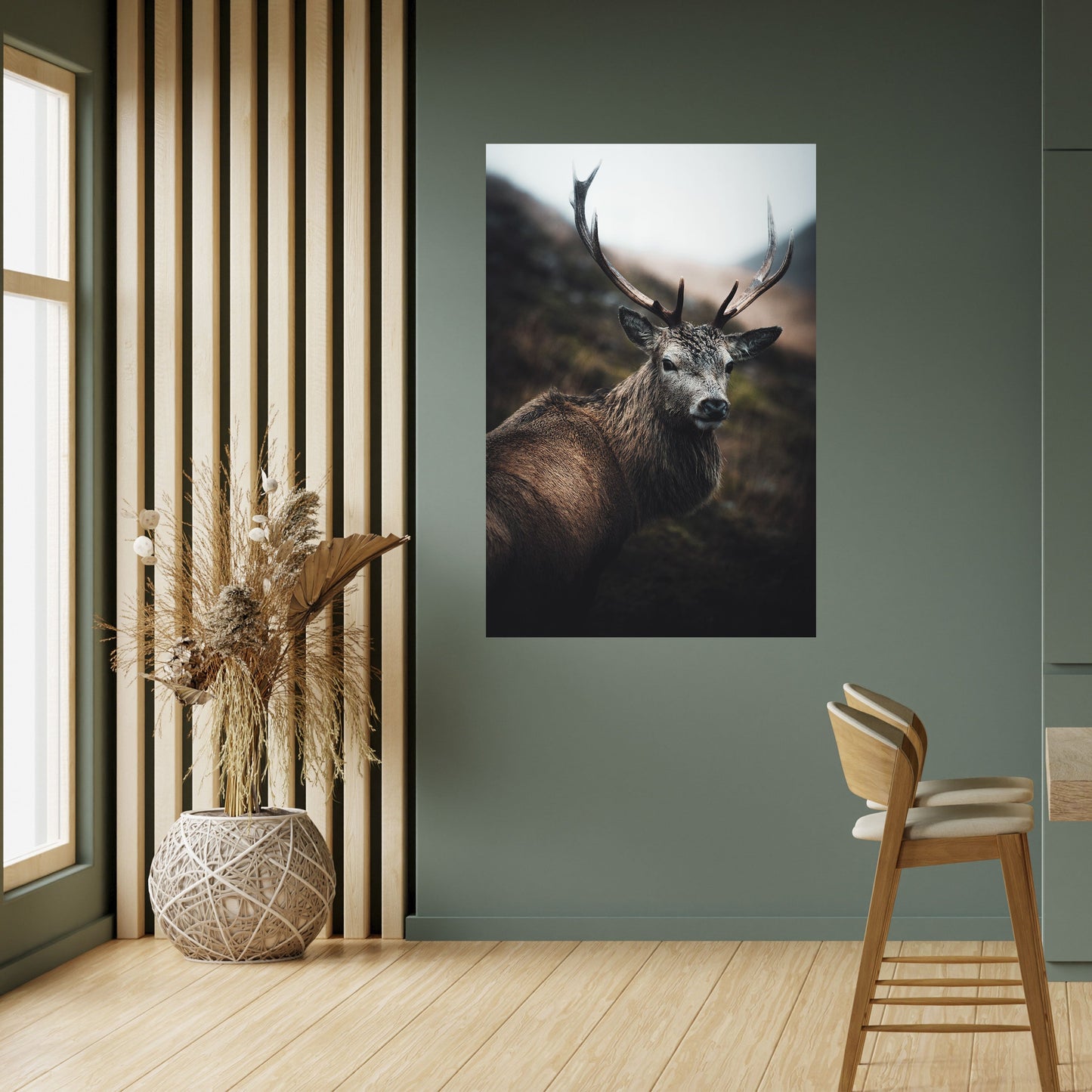 ELEGANTE GUARDIANO DELLA NATURA SELVAGGIA Poster verticale staccabile e attaccabile