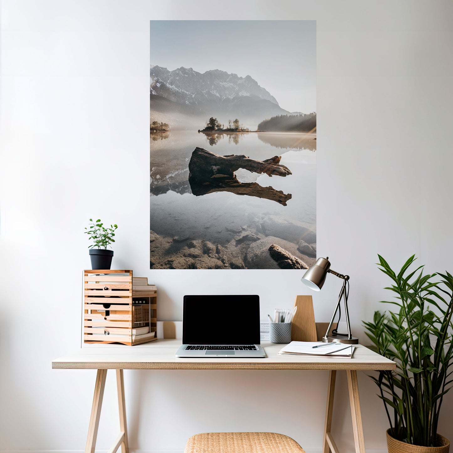 SILENT WATERSCAPE Poster verticale staccabile e attaccabile
