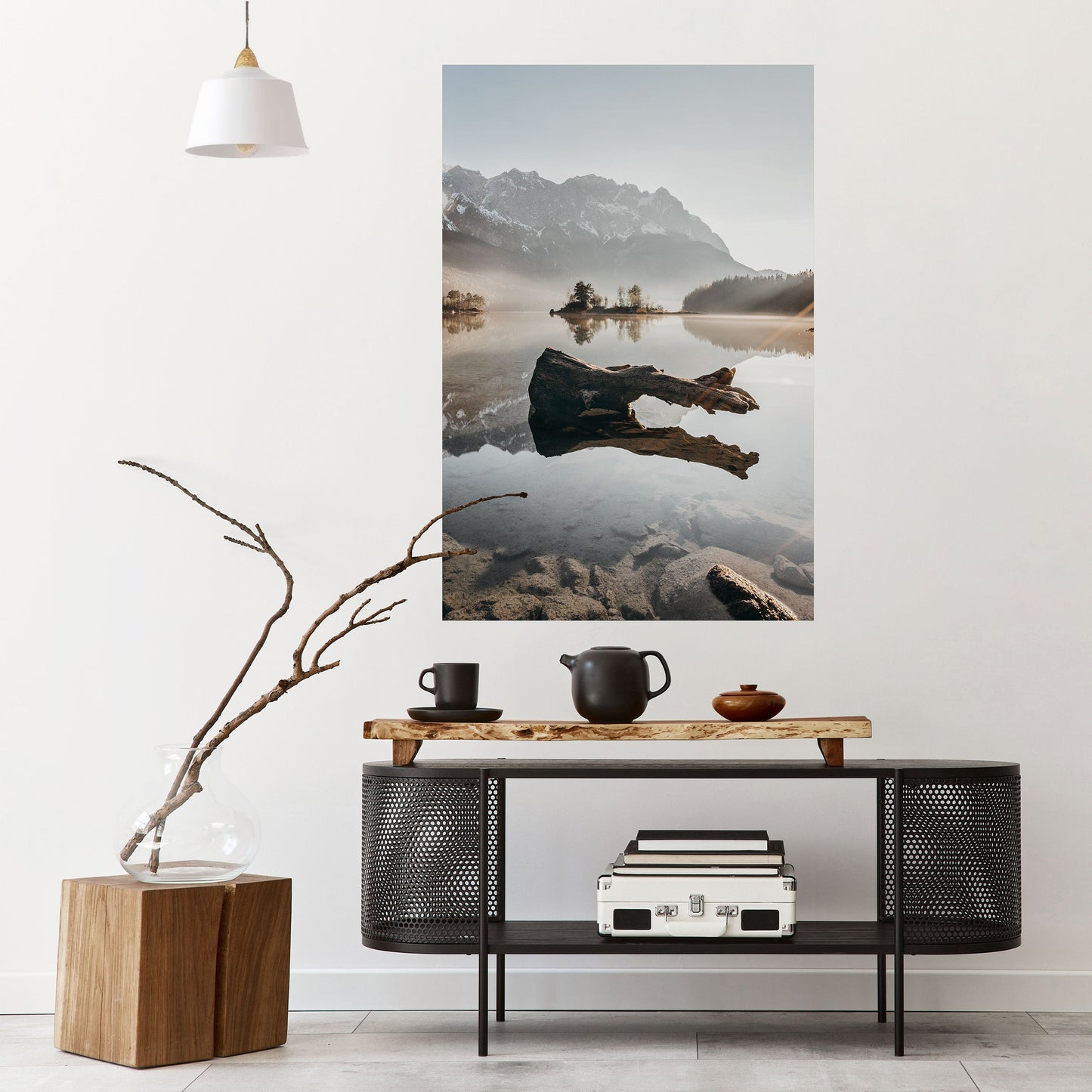 SILENT WATERSCAPE Poster verticale staccabile e attaccabile
