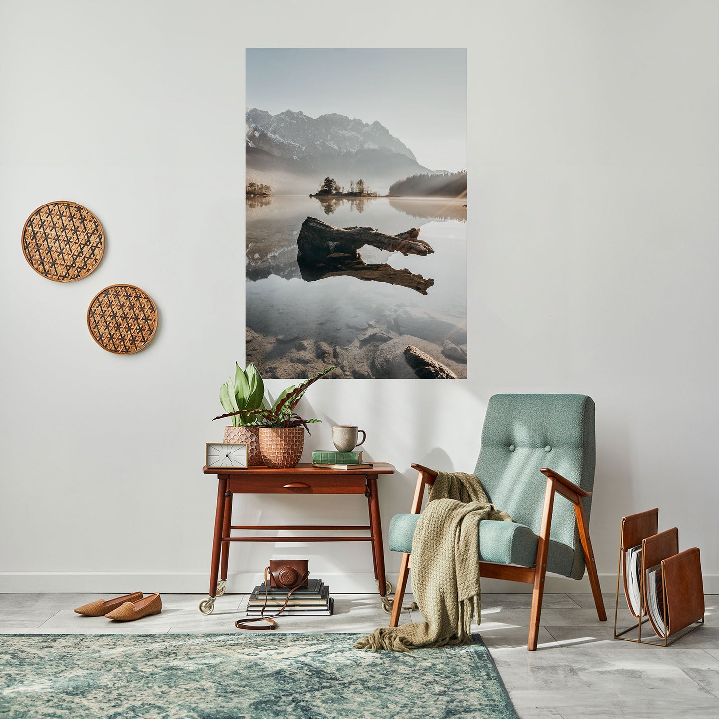 SILENT WATERSCAPE Poster verticale staccabile e attaccabile