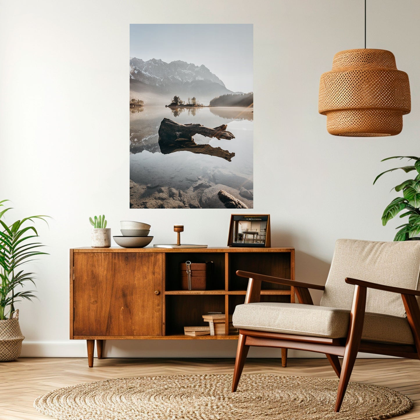 SILENT WATERSCAPE Poster verticale staccabile e attaccabile