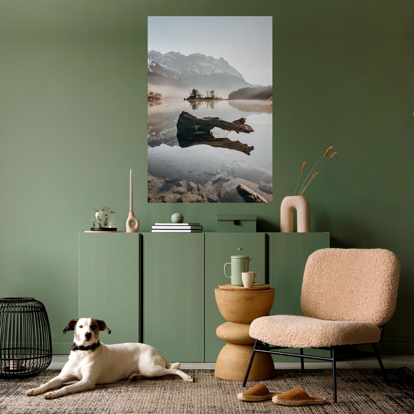 SILENT WATERSCAPE Poster verticale staccabile e attaccabile