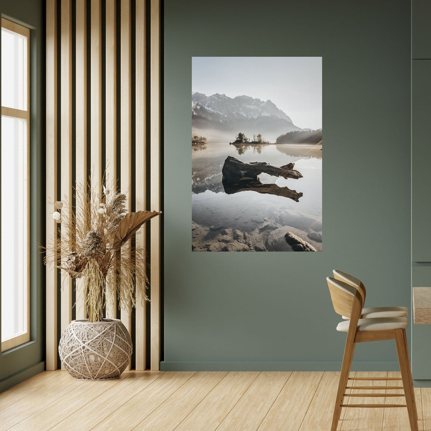 SILENT WATERSCAPE Poster verticale staccabile e attaccabile