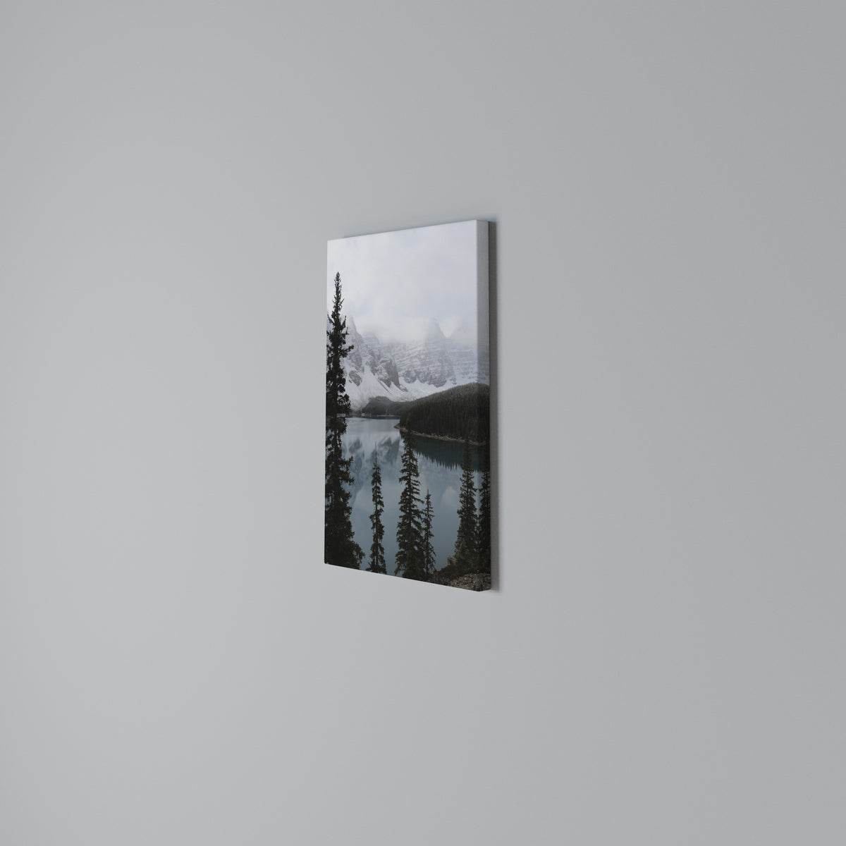 MISTY FOREST BOUNDARIES Stampa su tela verticale