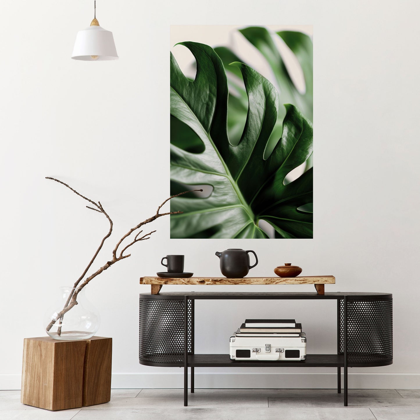 SHARP MONSTERA Poster verticale staccabile e attaccabile