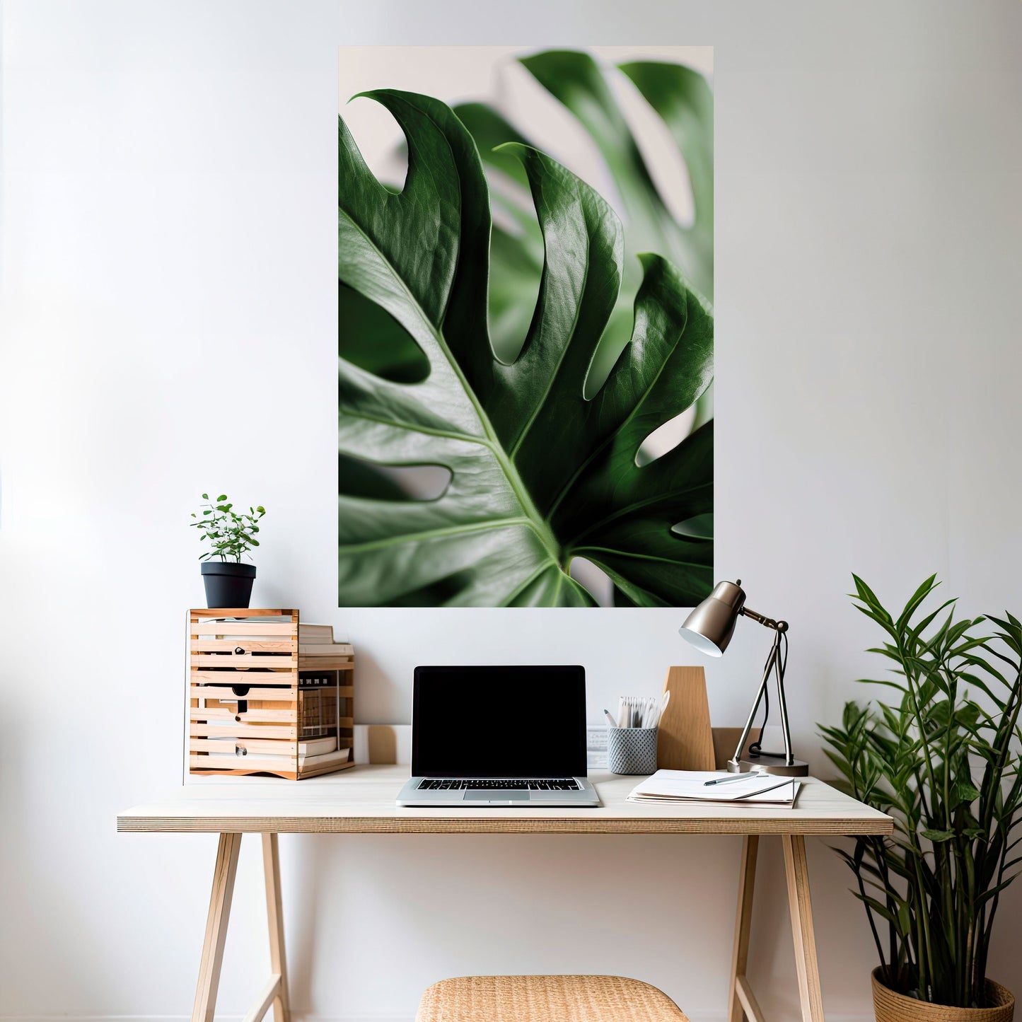 SHARP MONSTERA Poster verticale staccabile e attaccabile