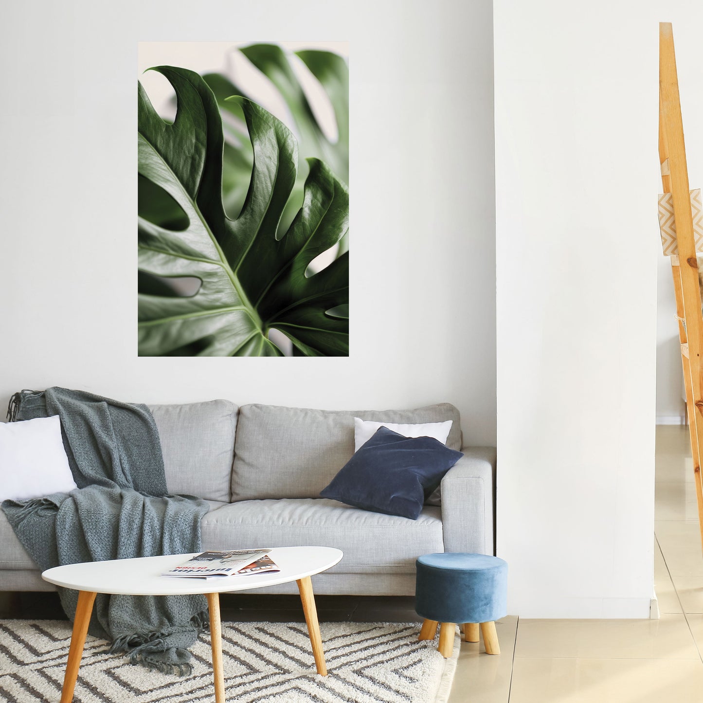 SHARP MONSTERA Poster verticale staccabile e attaccabile