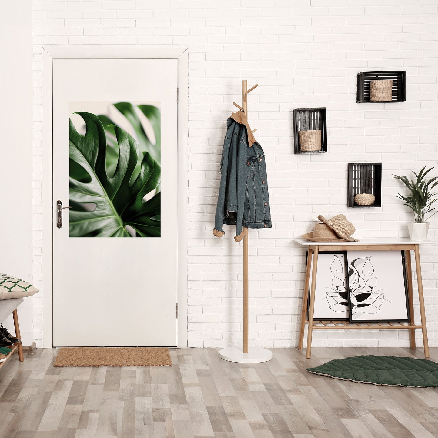 SHARP MONSTERA Poster verticale staccabile e attaccabile