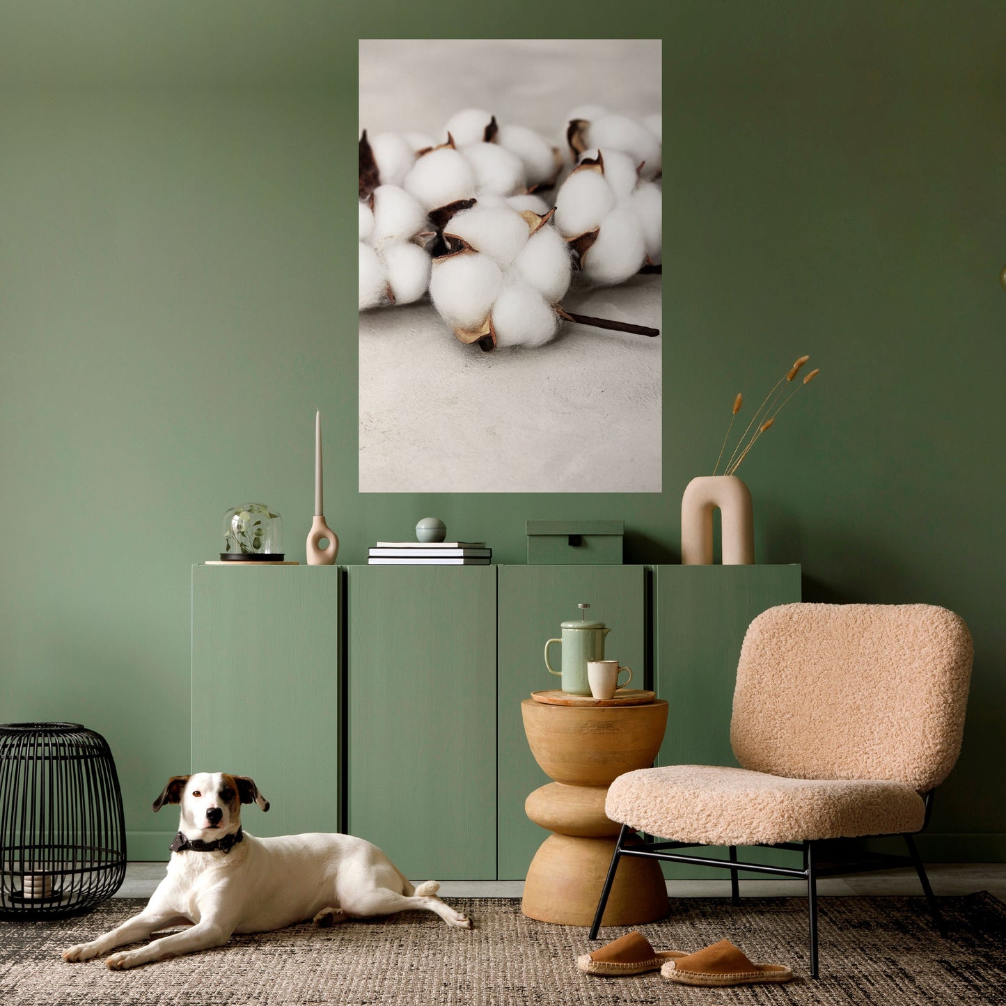 Poster verticale staccabile e attaccabile COTTON CLOUDS WHISPERS