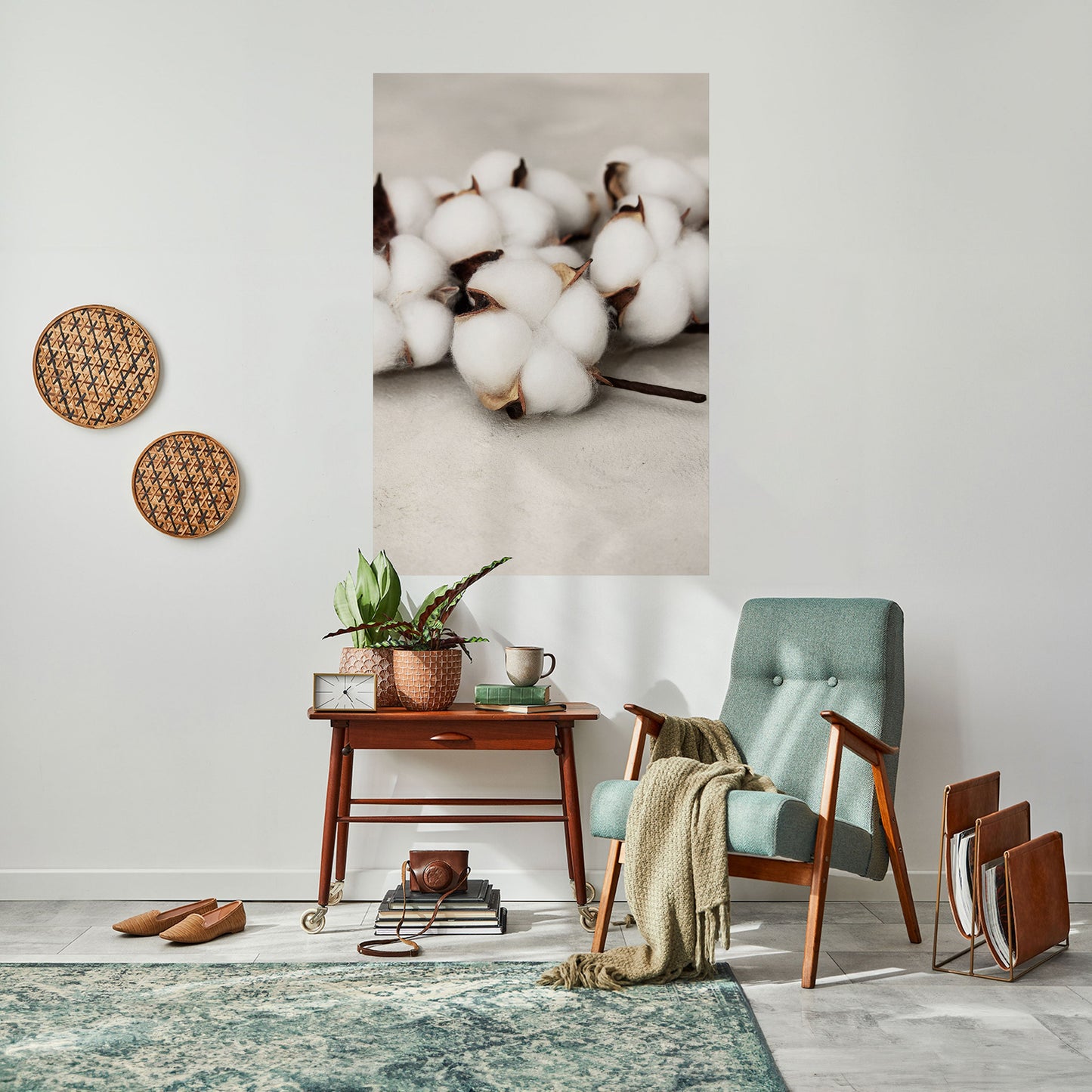 Poster verticale staccabile e attaccabile COTTON CLOUDS WHISPERS