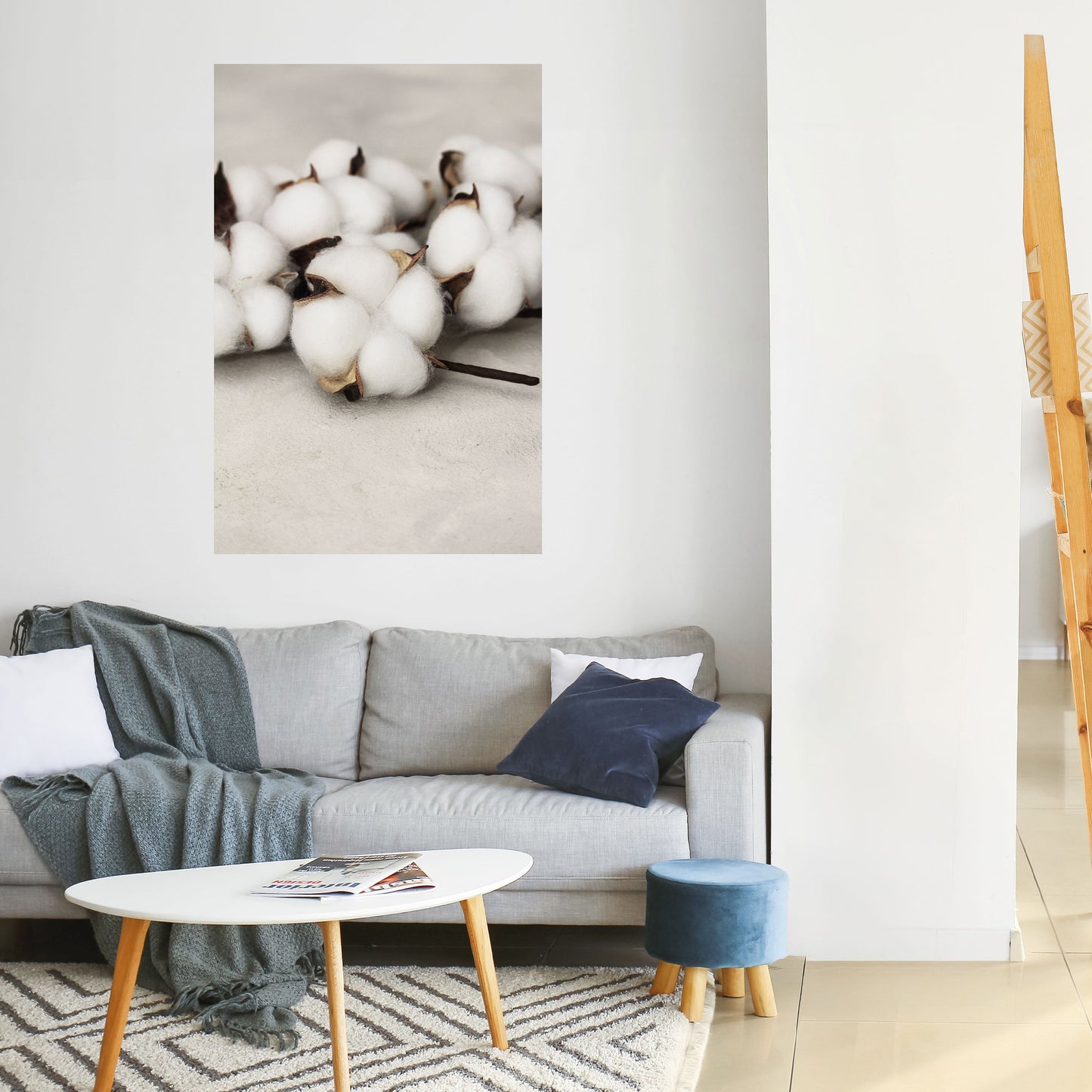 Poster verticale staccabile e attaccabile COTTON CLOUDS WHISPERS