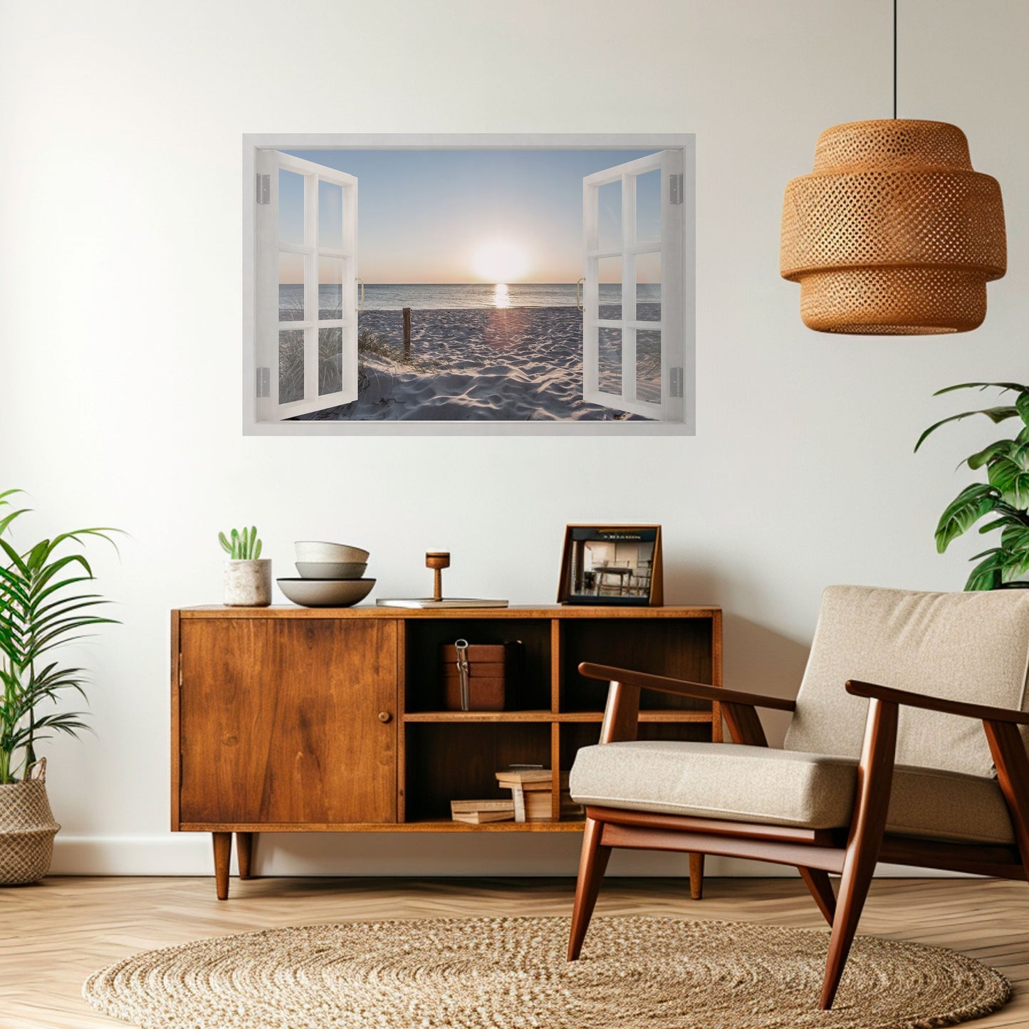 Poster orizzontale staccabile e attaccabile WINDOW OF CALM