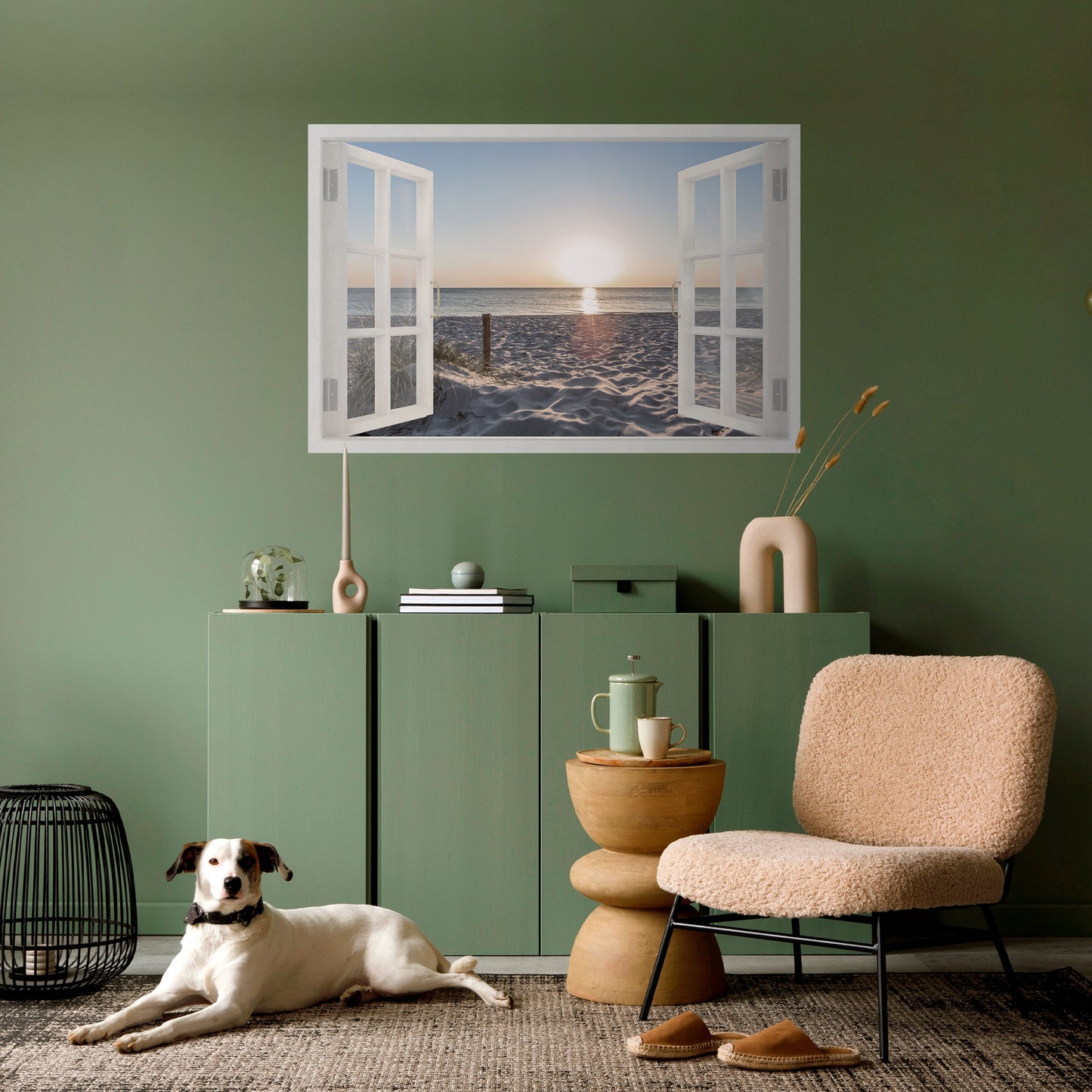 Poster orizzontale staccabile e attaccabile WINDOW OF CALM