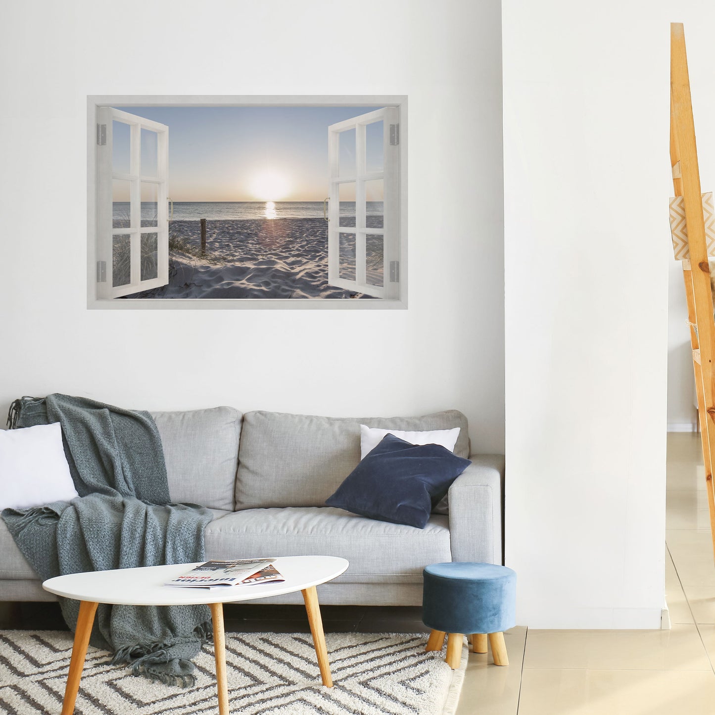 Poster orizzontale staccabile e attaccabile WINDOW OF CALM