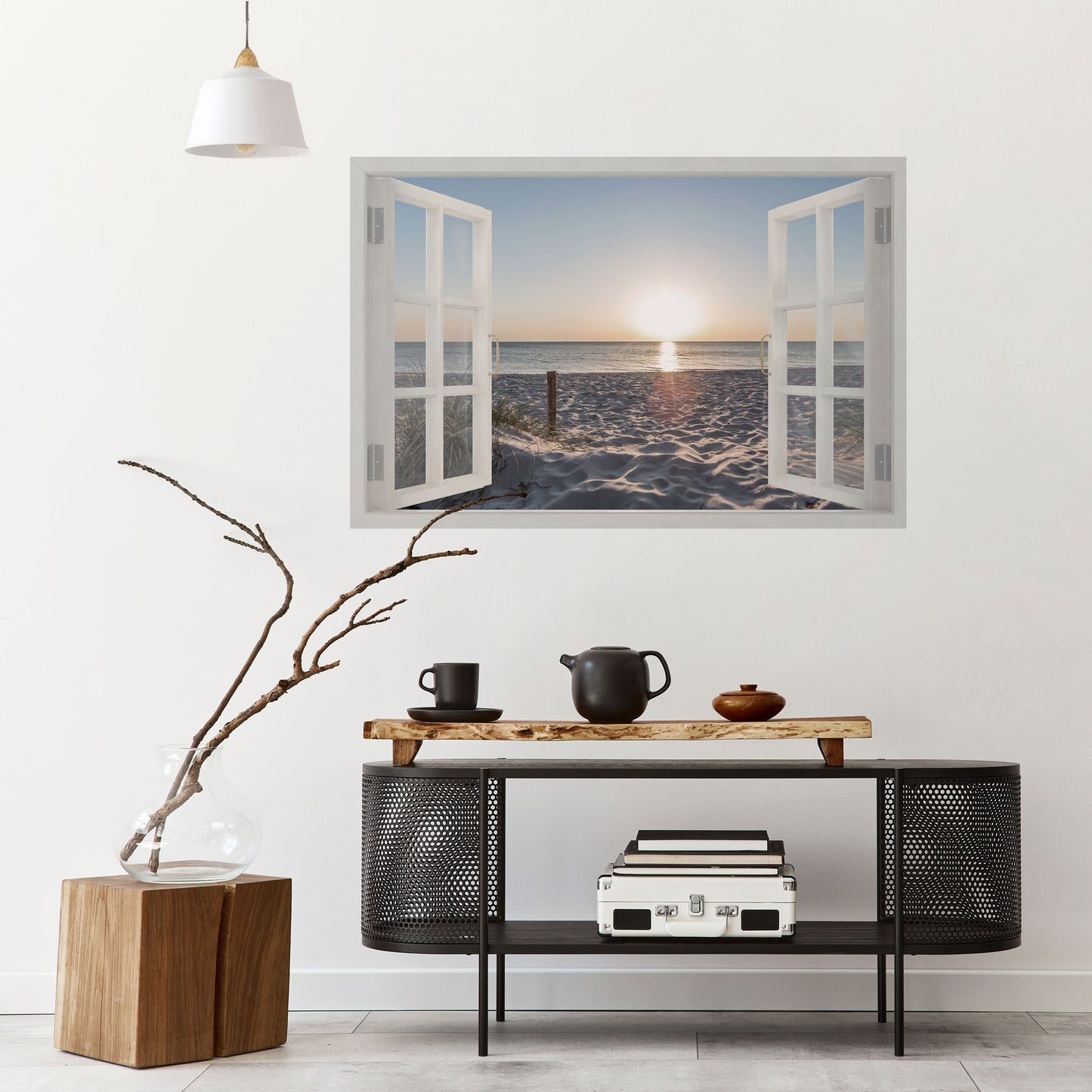 Poster orizzontale staccabile e attaccabile WINDOW OF CALM