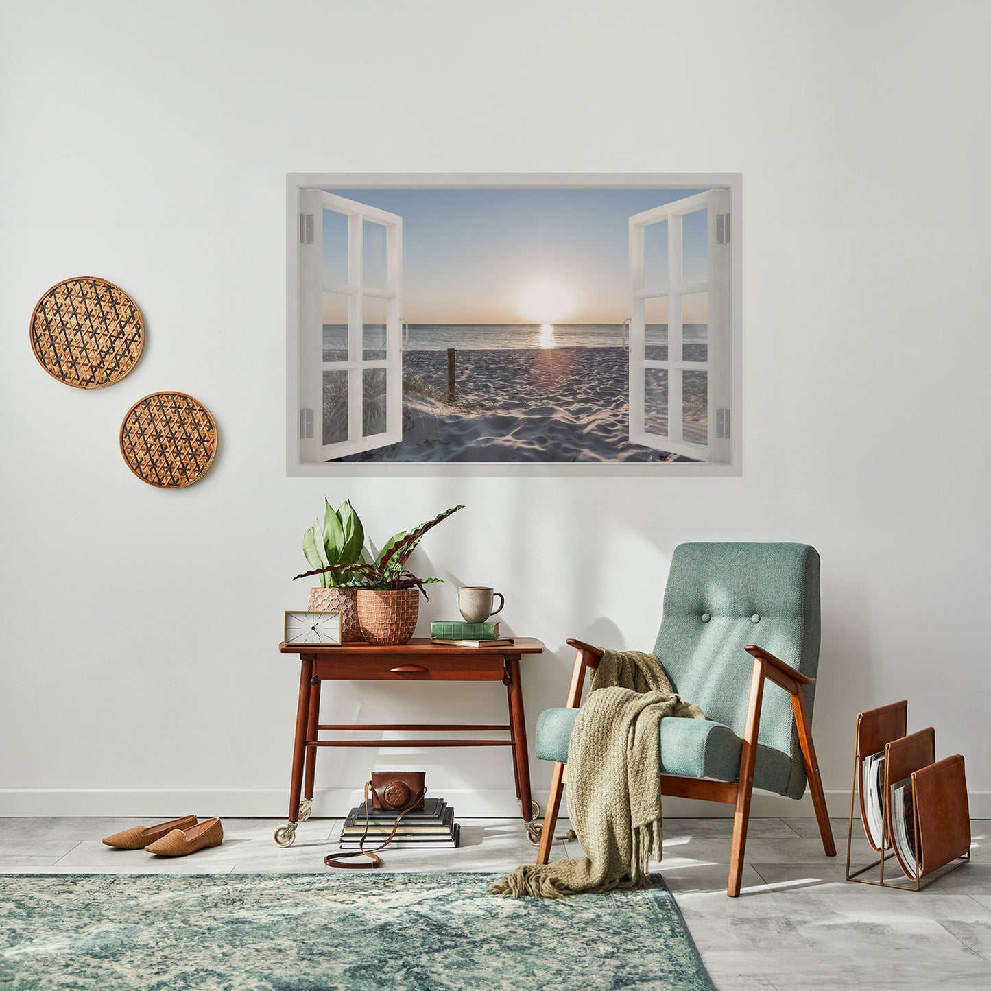 Poster orizzontale staccabile e attaccabile WINDOW OF CALM