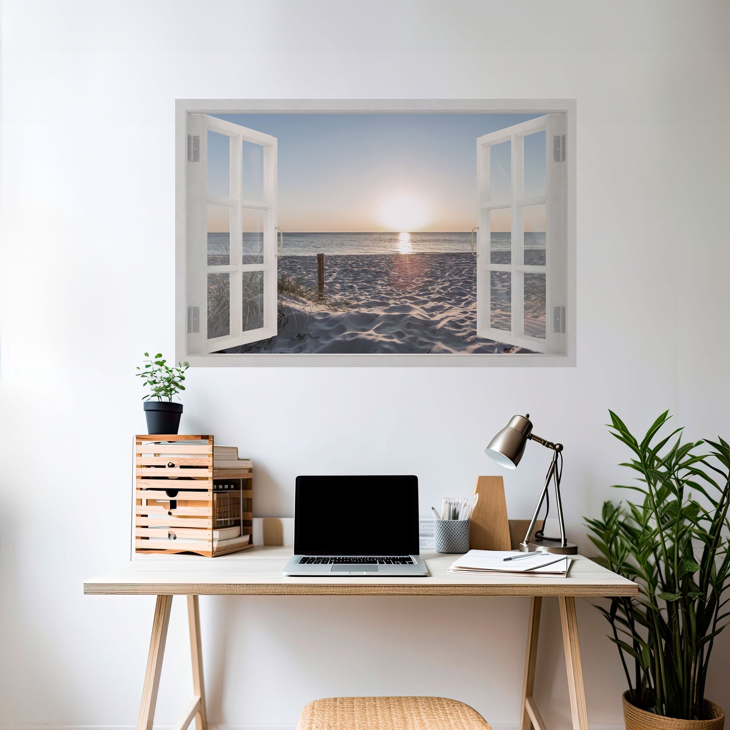 Poster orizzontale staccabile e attaccabile WINDOW OF CALM