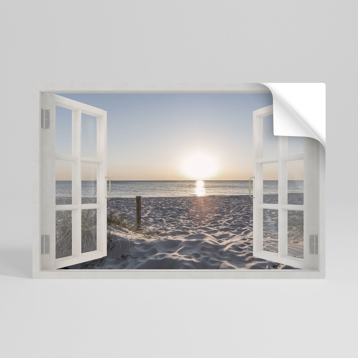 Poster orizzontale staccabile e attaccabile WINDOW OF CALM