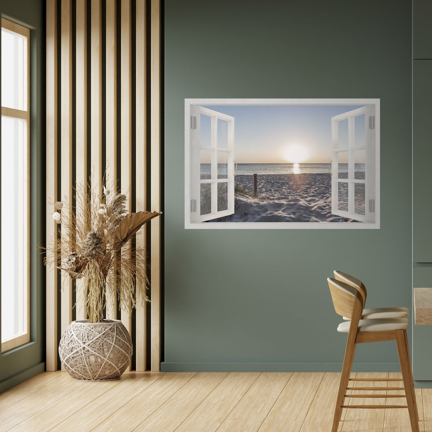 Poster orizzontale staccabile e attaccabile WINDOW OF CALM