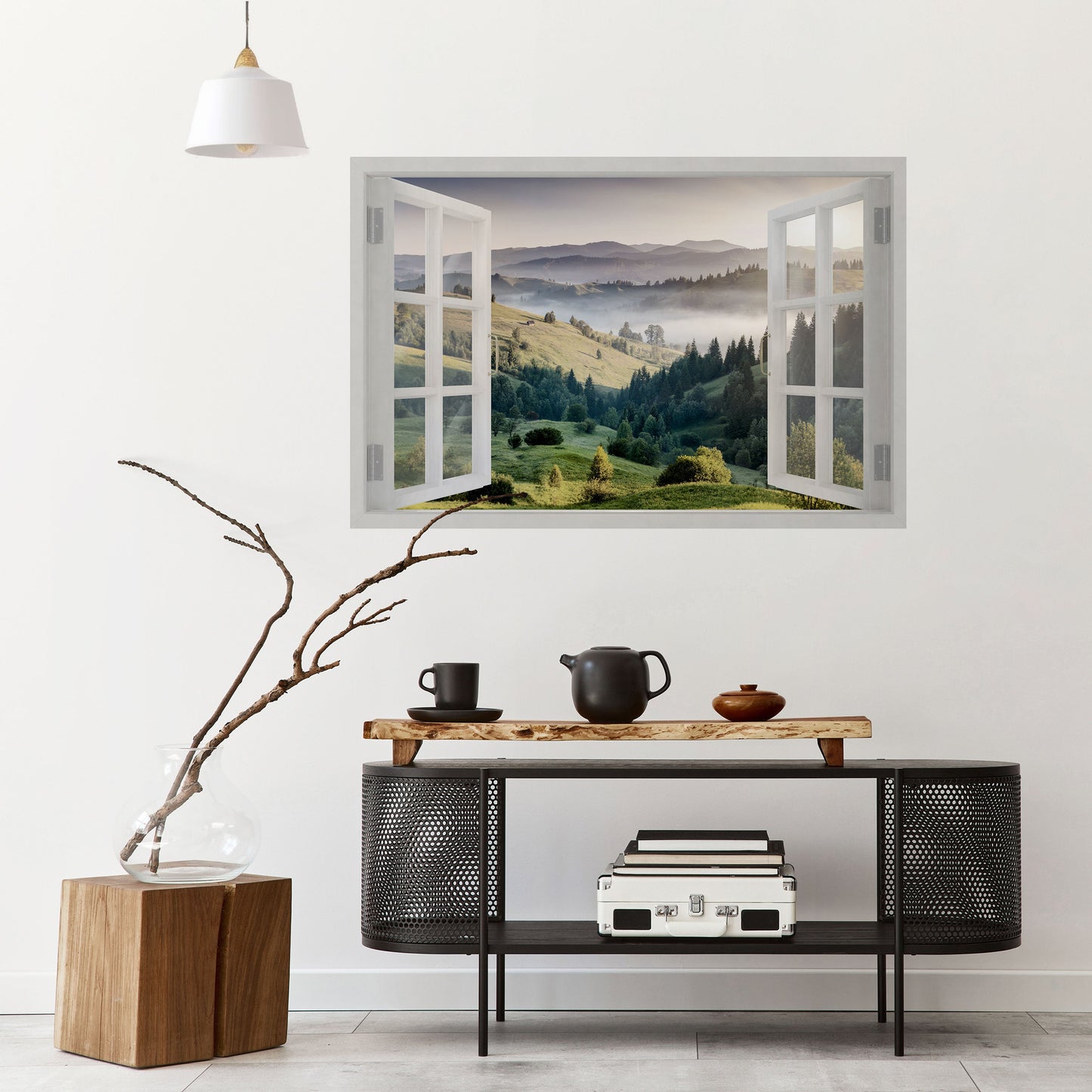 FUGA ALL'ARIA APERTA Poster orizzontale staccabile e attaccabile