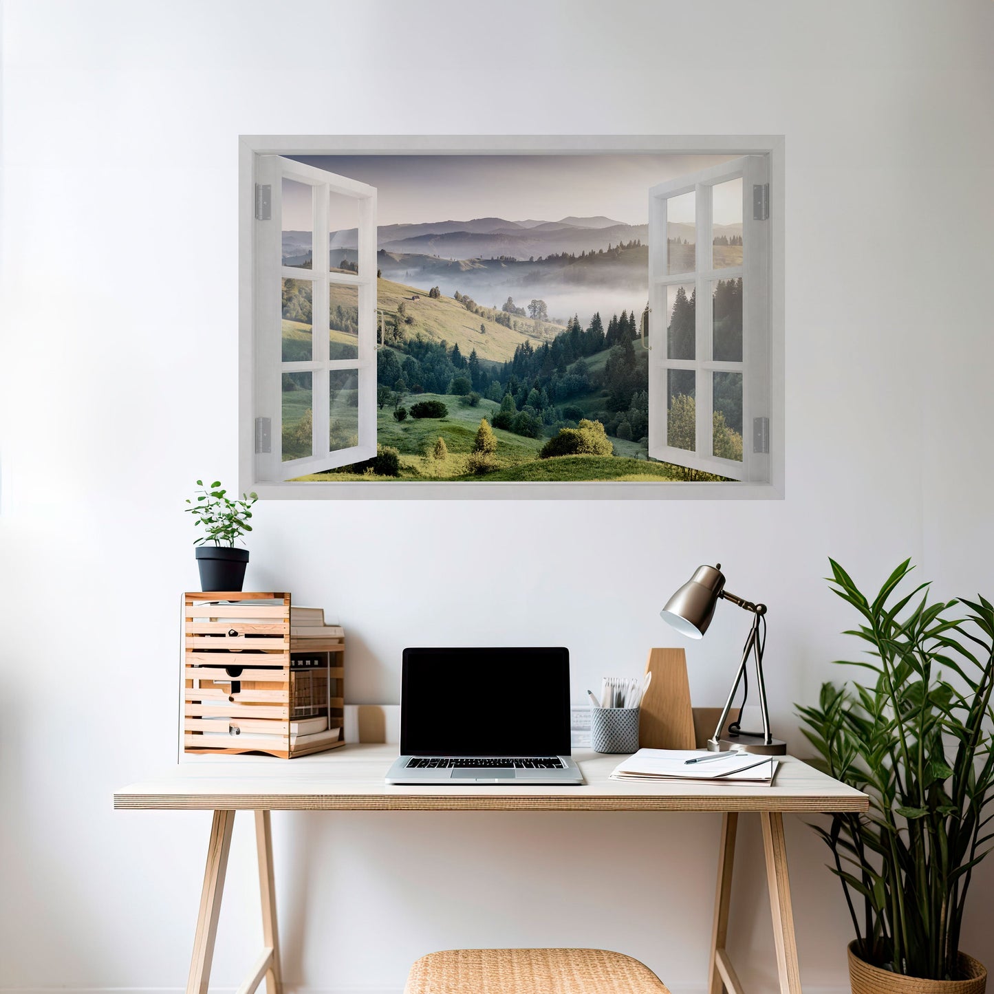 FUGA ALL'ARIA APERTA Poster orizzontale staccabile e attaccabile