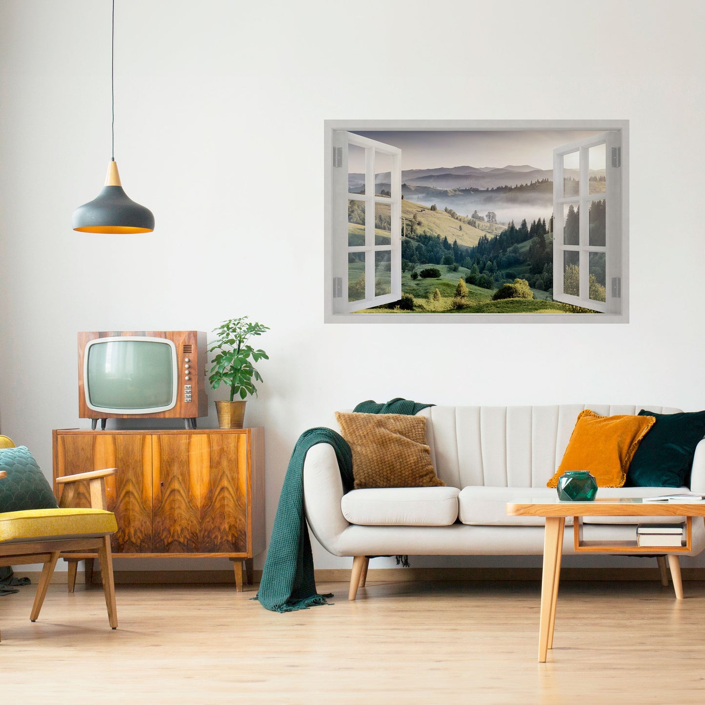 FUGA ALL'ARIA APERTA Poster orizzontale staccabile e attaccabile
