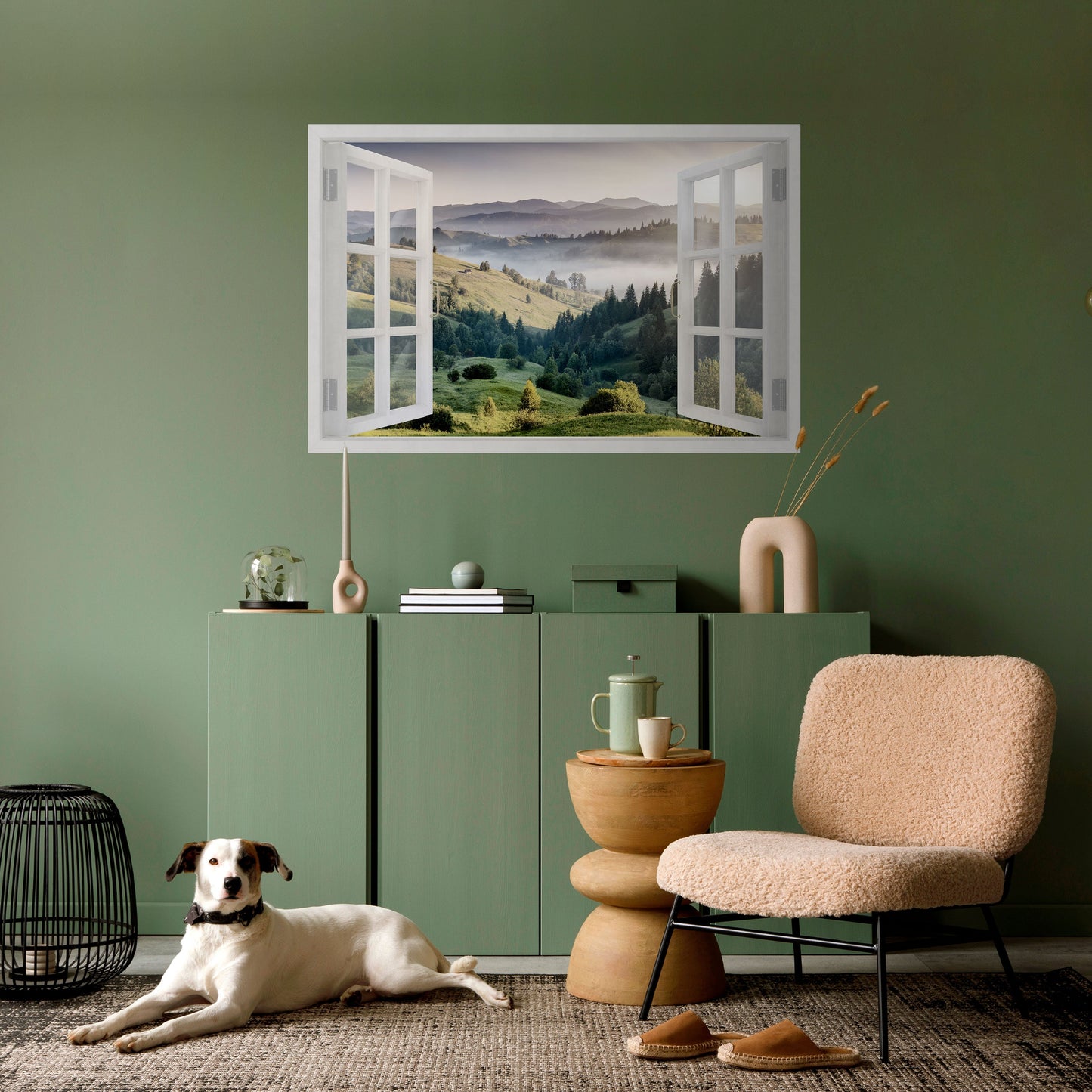 FUGA ALL'ARIA APERTA Poster orizzontale staccabile e attaccabile