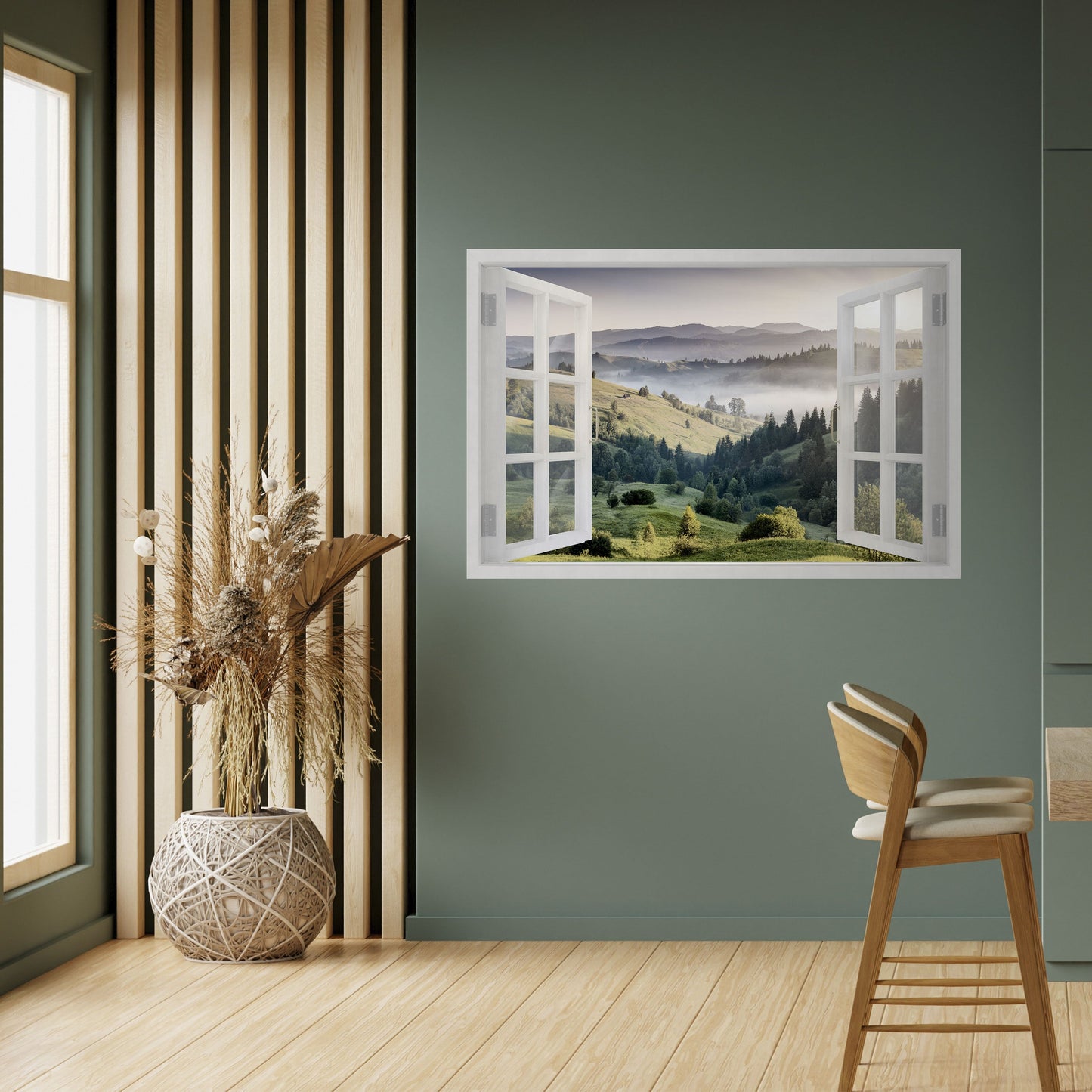 FUGA ALL'ARIA APERTA Poster orizzontale staccabile e attaccabile