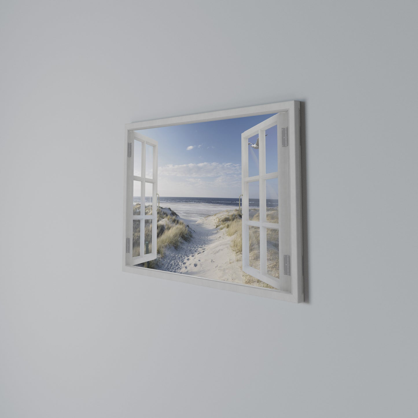WINDOW TO WANDER Stampa su tela orizzontale