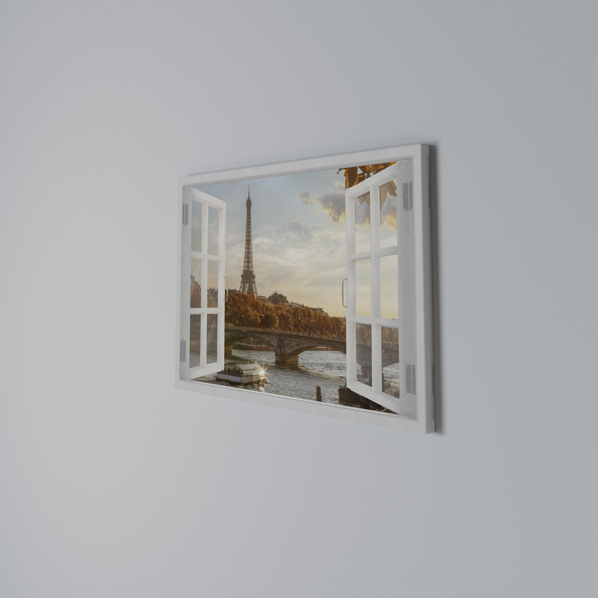 EIFFEL WINDOW WHISPERS Stampa su tela orizzontale