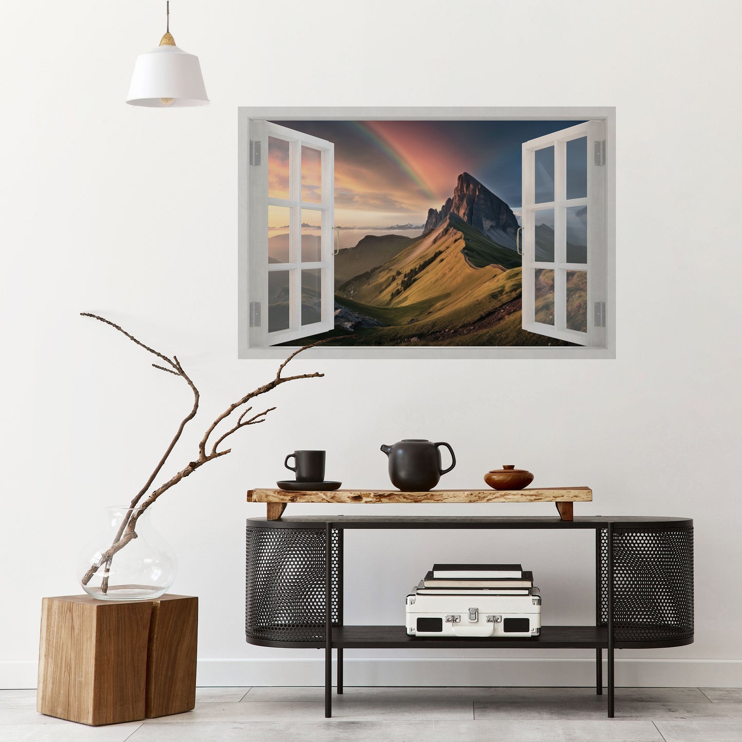 Poster orizzontale staccabile e attaccabile RAINBOW ESCAPE