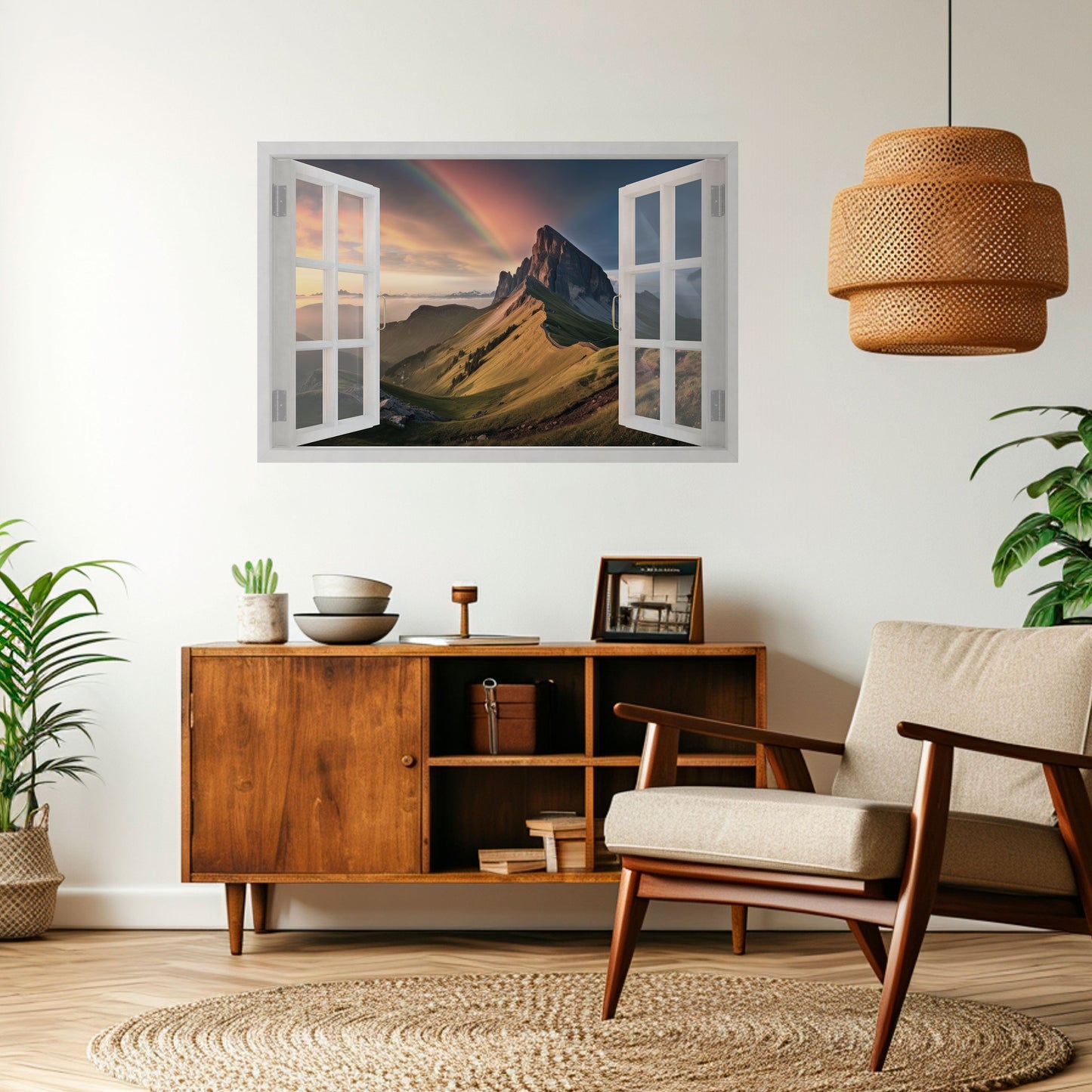 Poster orizzontale staccabile e attaccabile RAINBOW ESCAPE