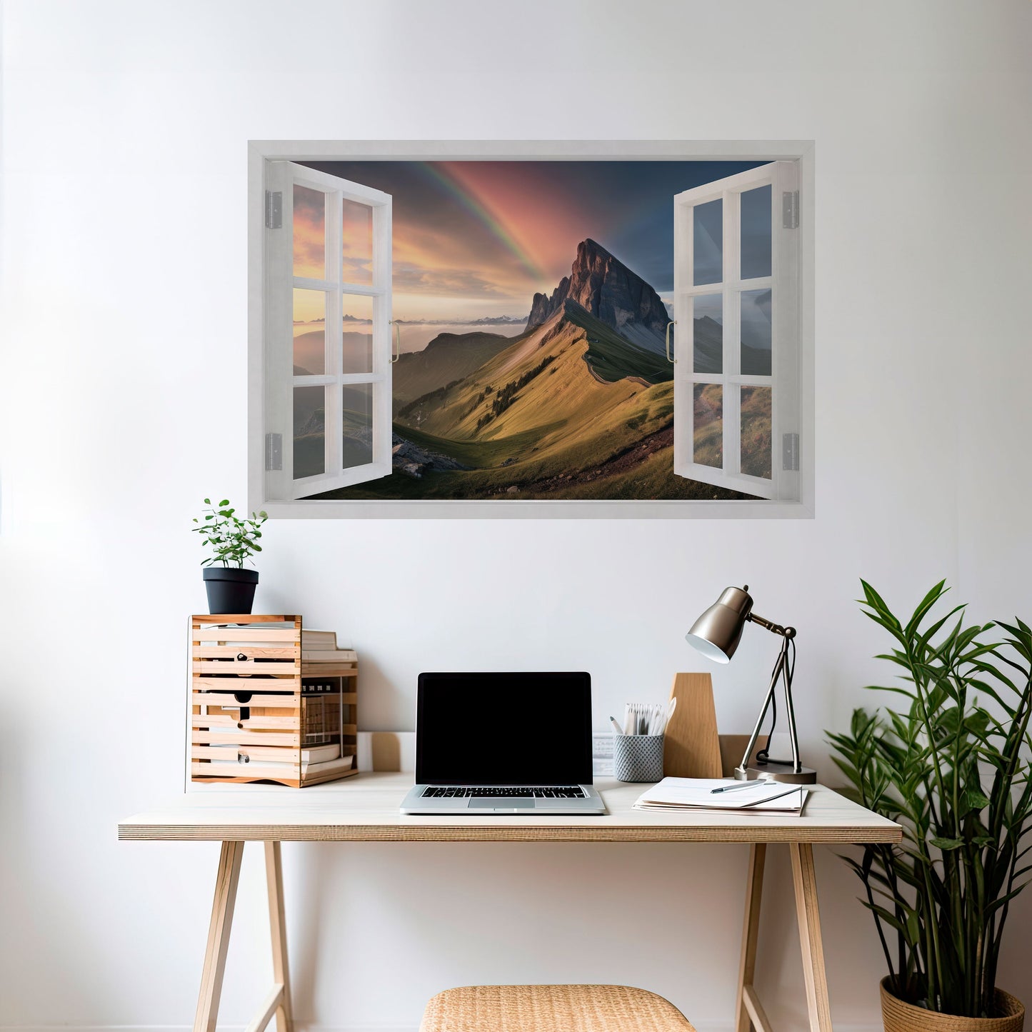 Poster orizzontale staccabile e attaccabile RAINBOW ESCAPE