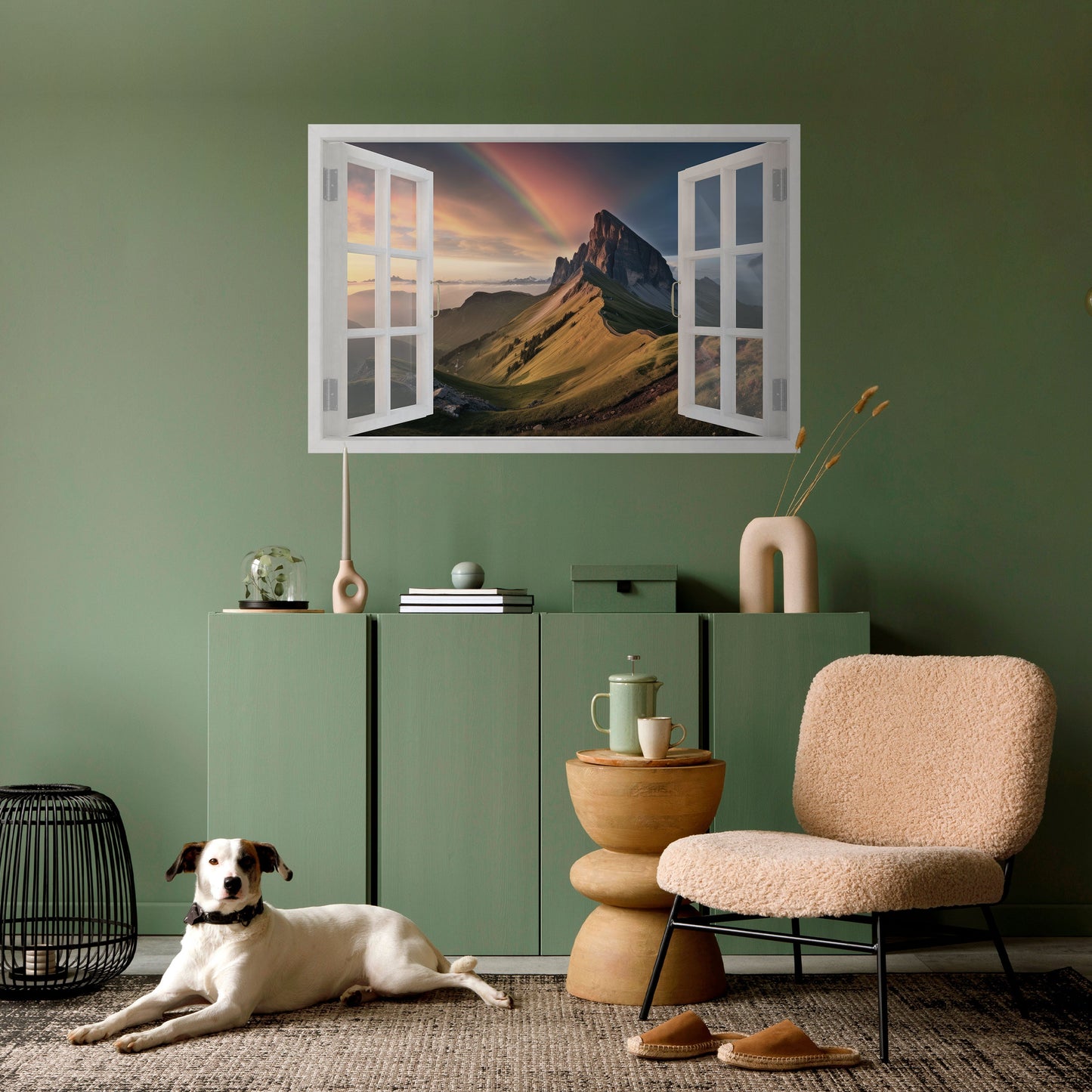 Poster orizzontale staccabile e attaccabile RAINBOW ESCAPE