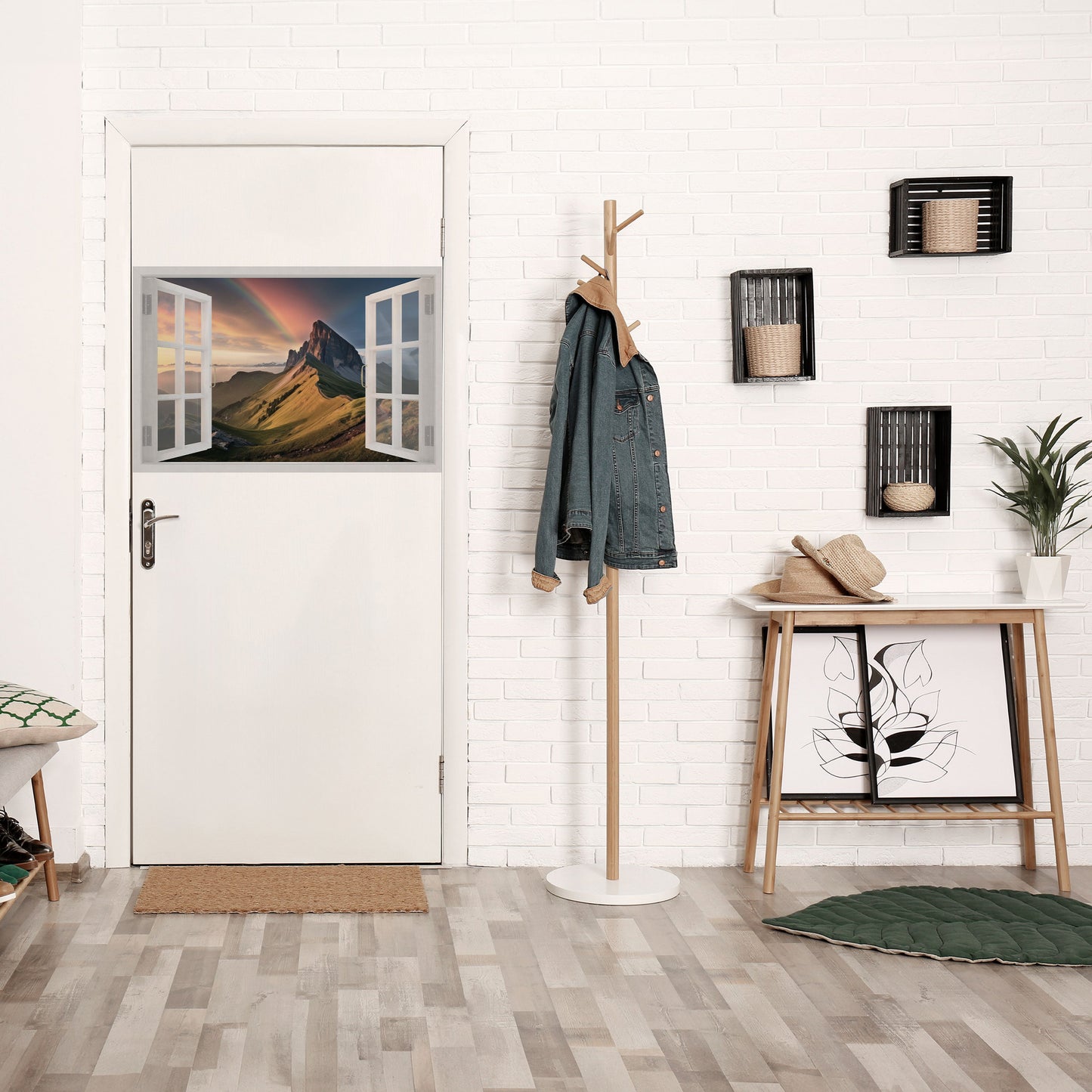 Poster orizzontale staccabile e attaccabile RAINBOW ESCAPE