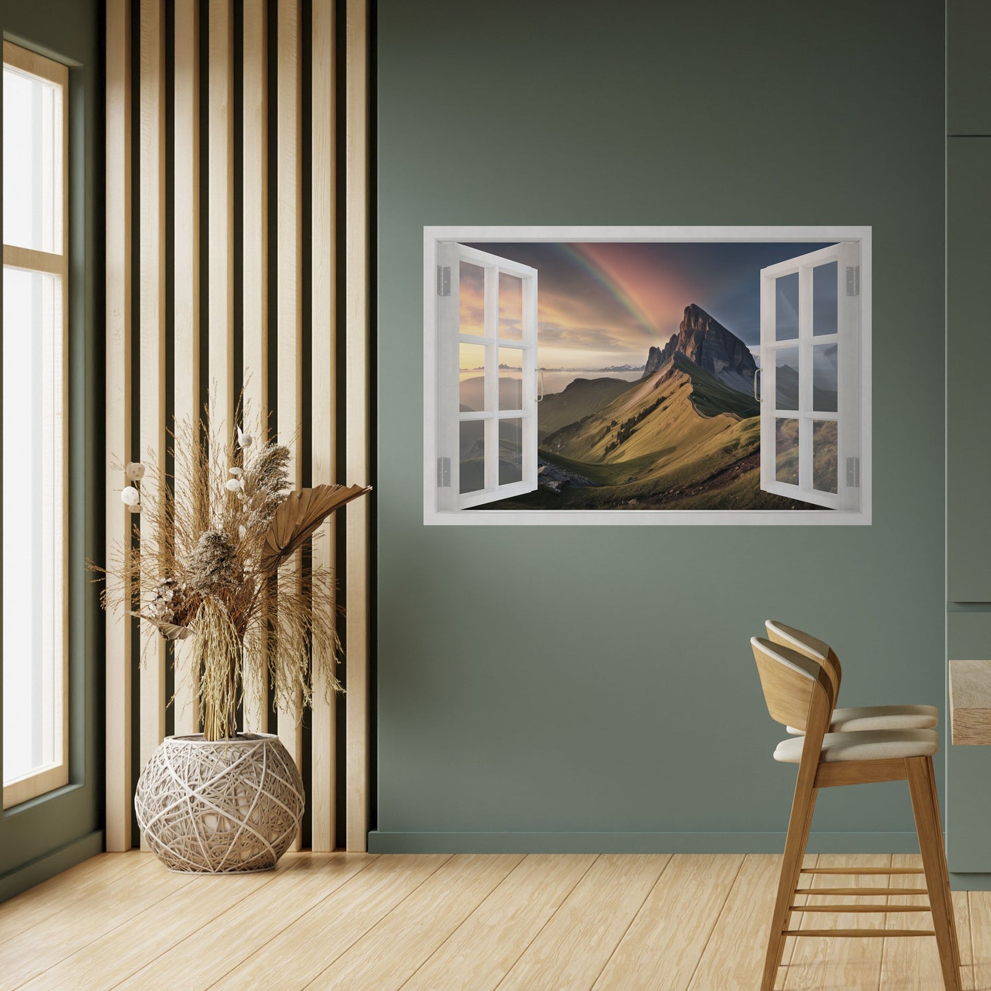 Poster orizzontale staccabile e attaccabile RAINBOW ESCAPE