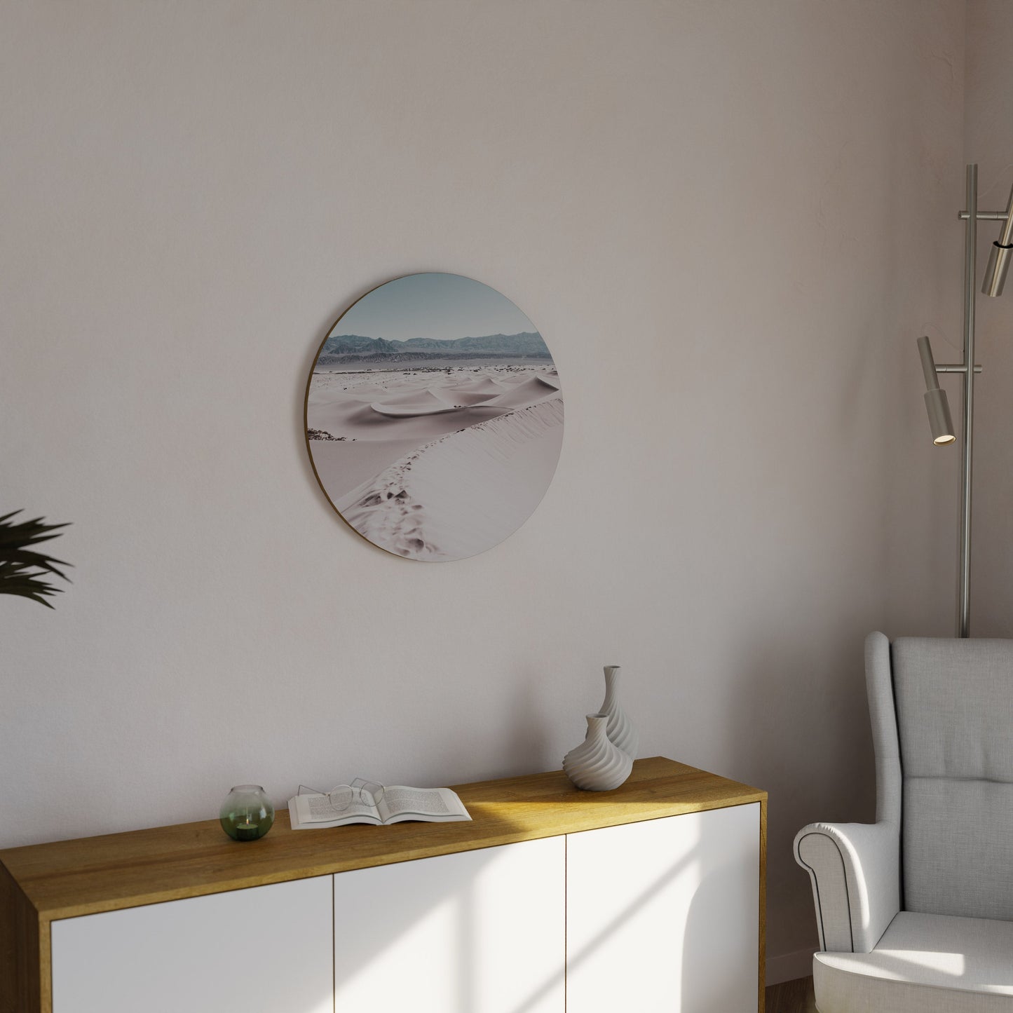 STEPS AWAY Round Wall Art