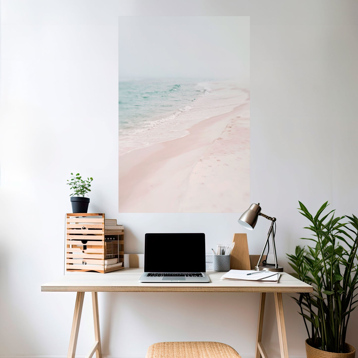Poster verticale staccabile e attaccabile MISTY SHORELINE BLISS