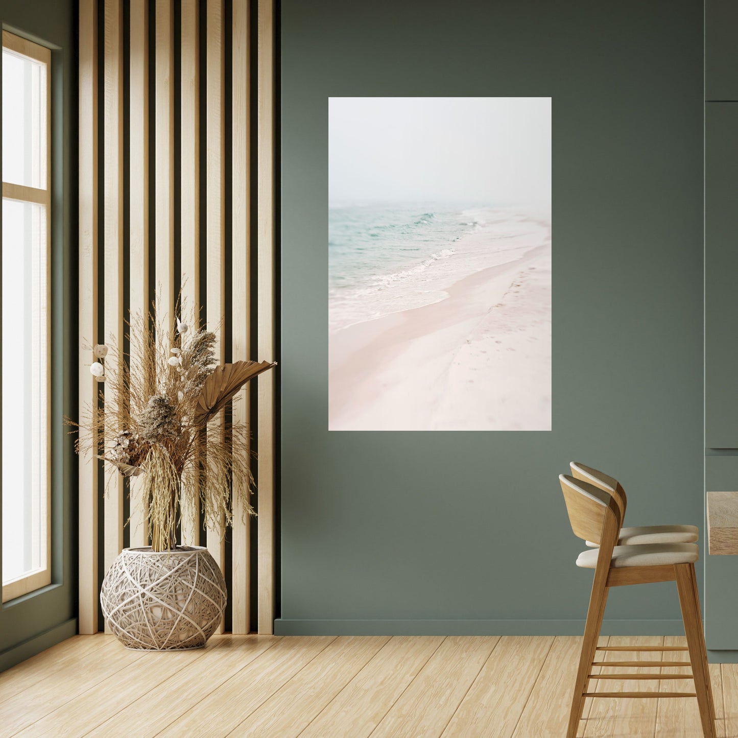 Poster verticale staccabile e attaccabile MISTY SHORELINE BLISS