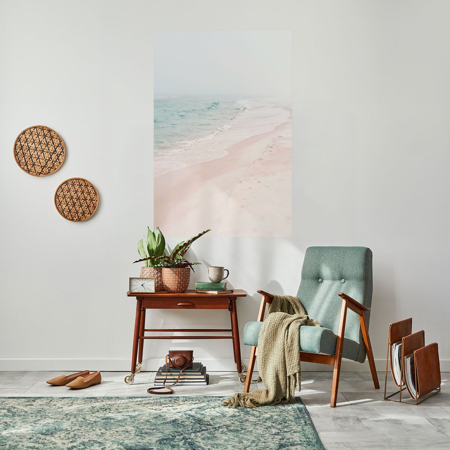 Poster verticale staccabile e attaccabile MISTY SHORELINE BLISS