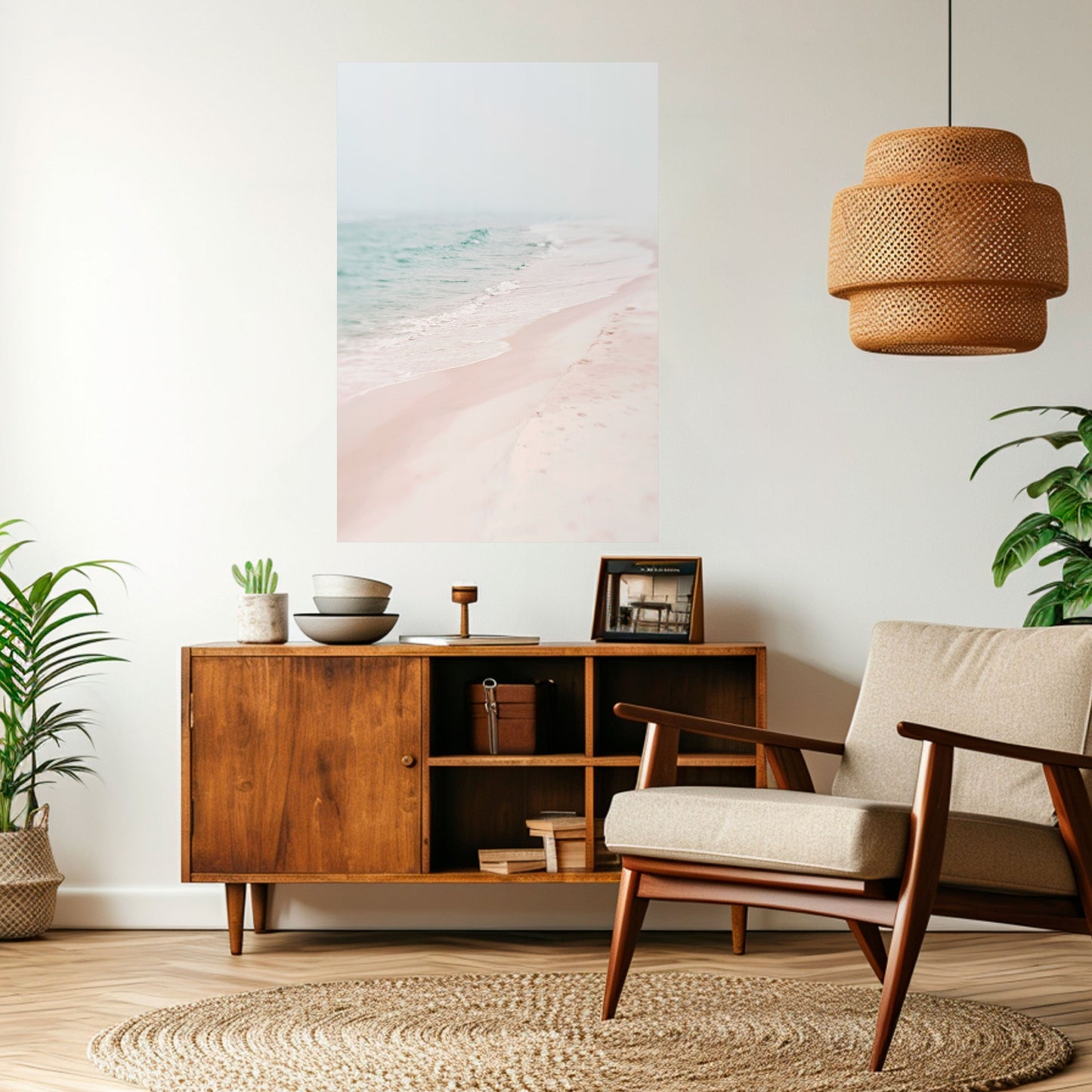 Poster verticale staccabile e attaccabile MISTY SHORELINE BLISS