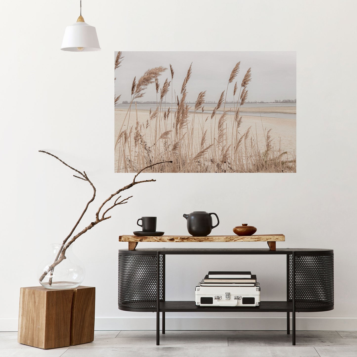 Poster orizzontale staccabile e attaccabile BREEZY STRAW HARMONY