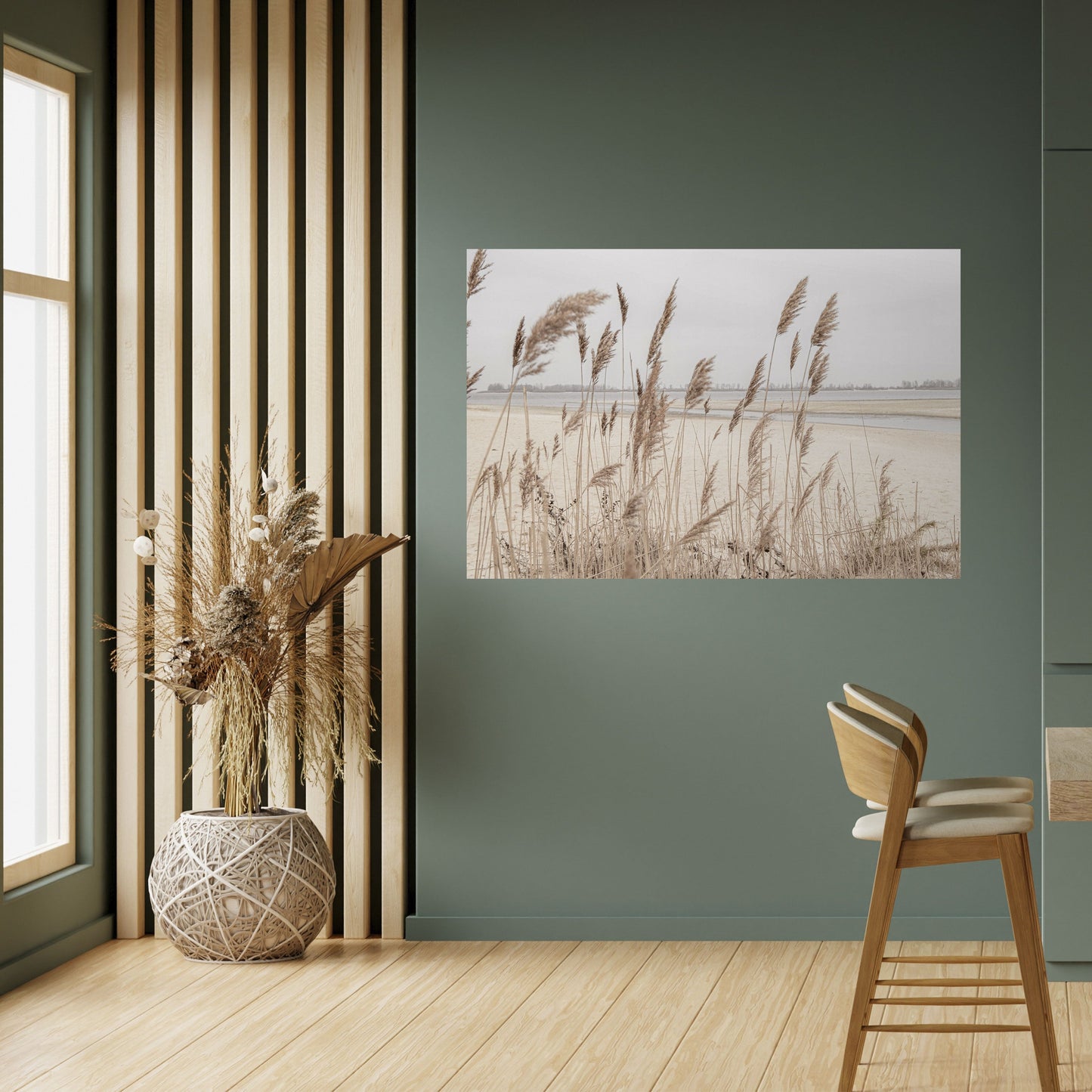 Poster orizzontale staccabile e attaccabile BREEZY STRAW HARMONY