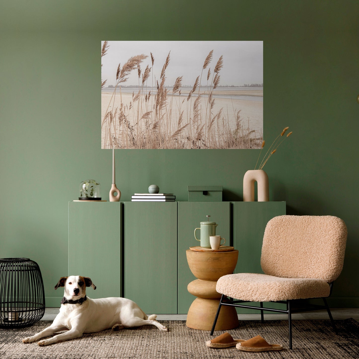 Poster orizzontale staccabile e attaccabile BREEZY STRAW HARMONY