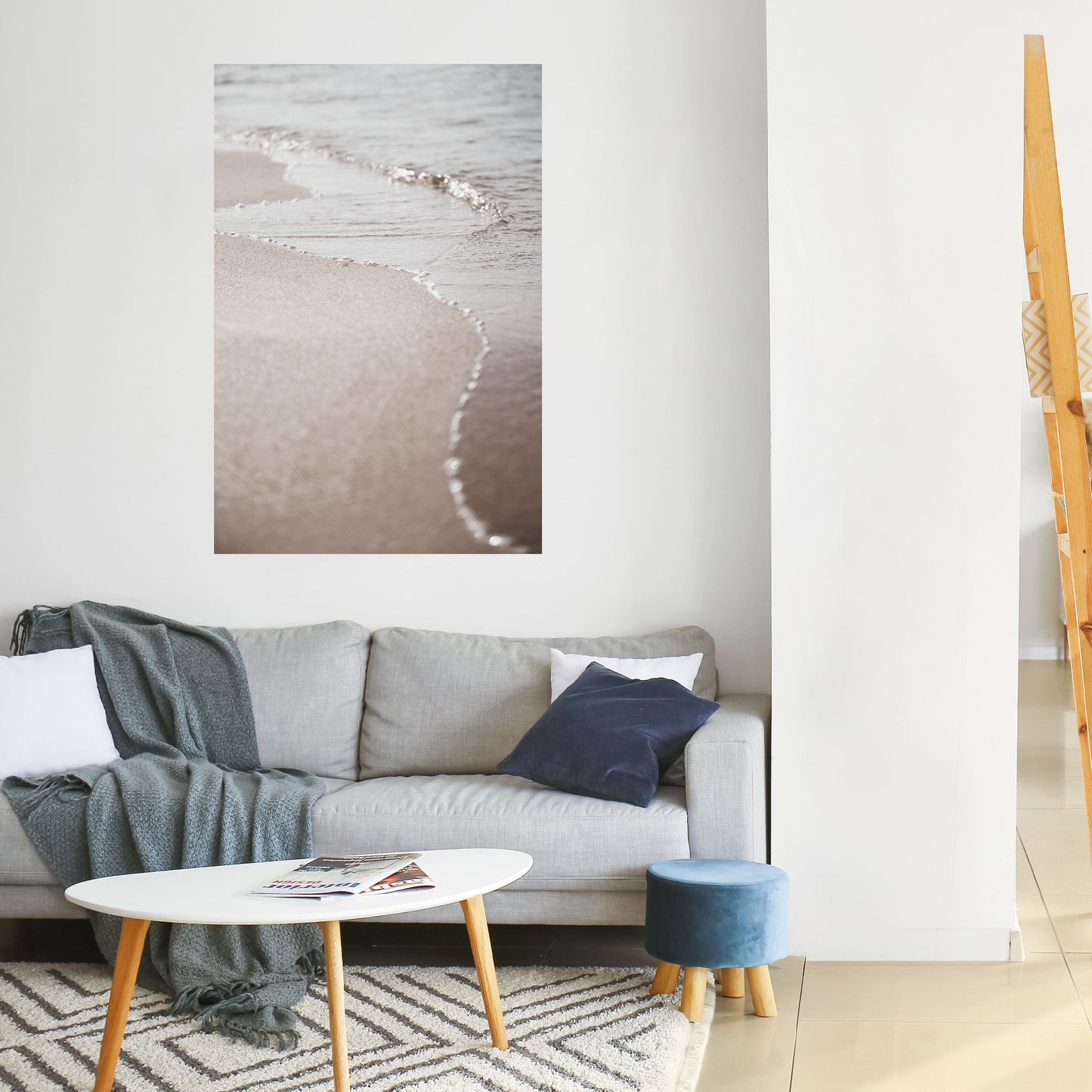 SILKEN SHORELINE DANCE Poster verticale staccabile e attaccabile