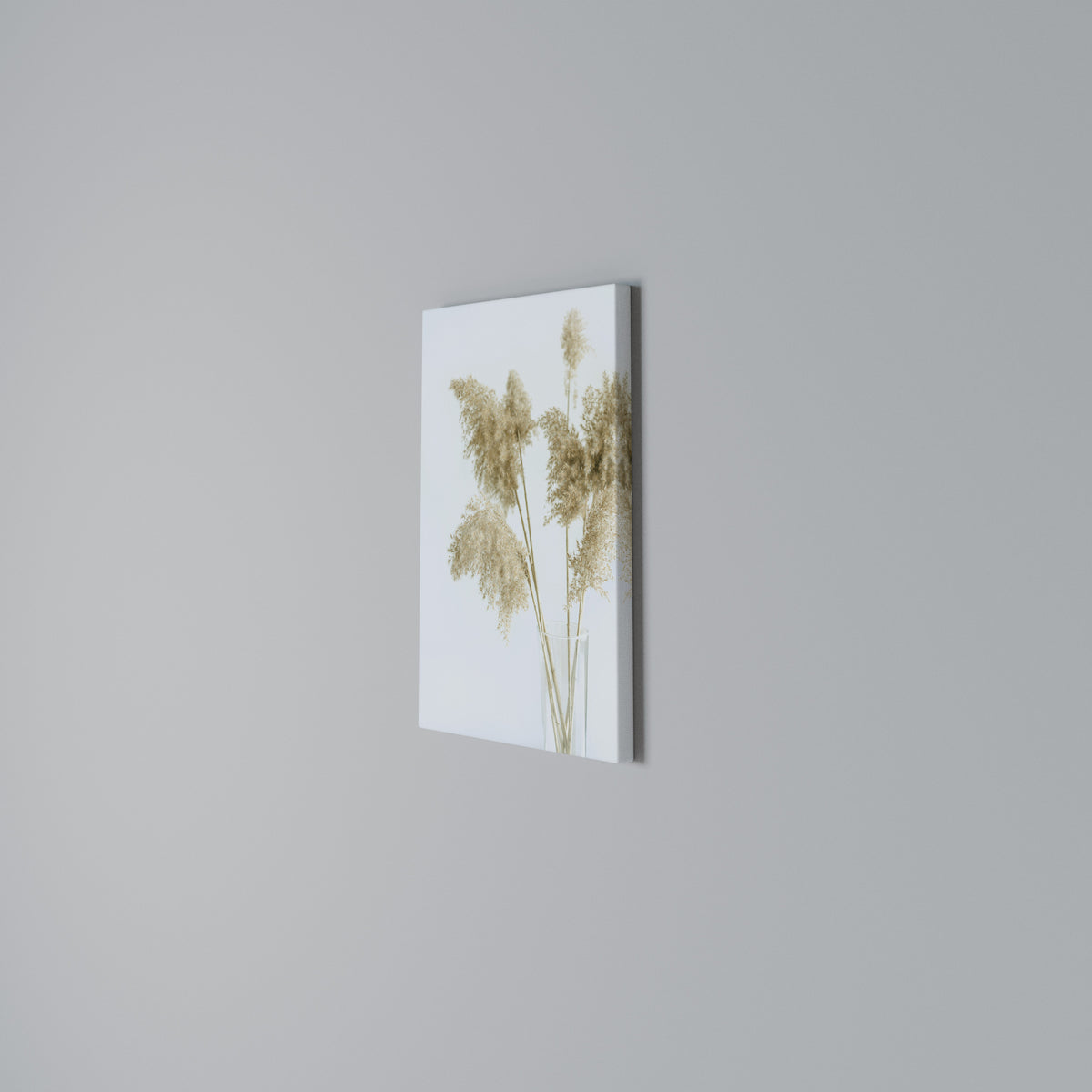 ELEGANT GRASSY SERENITY Stampa su tela verticale